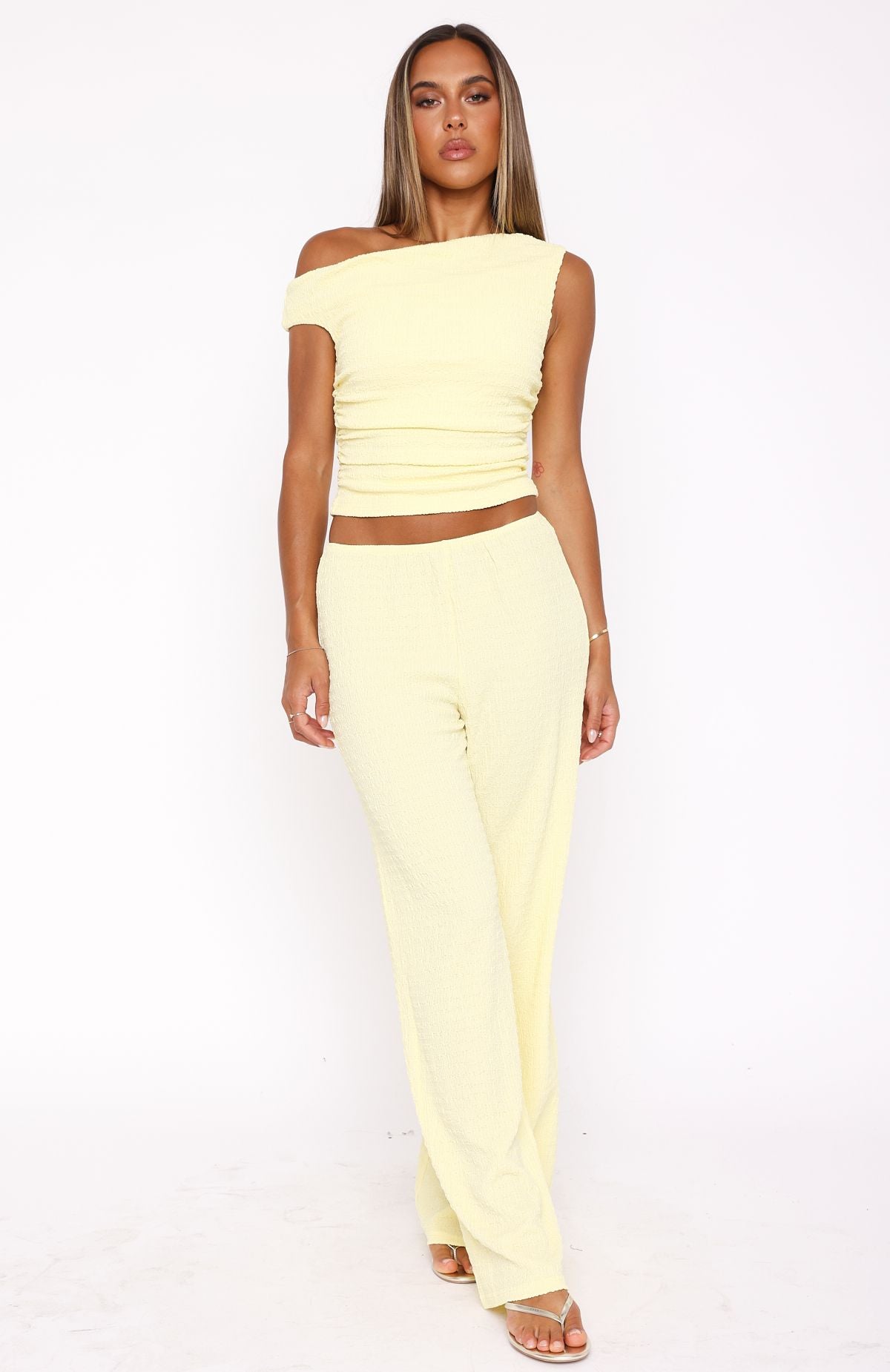 Premium Turn Heads Fast Pants in Lemon - Ultimate Spring Style