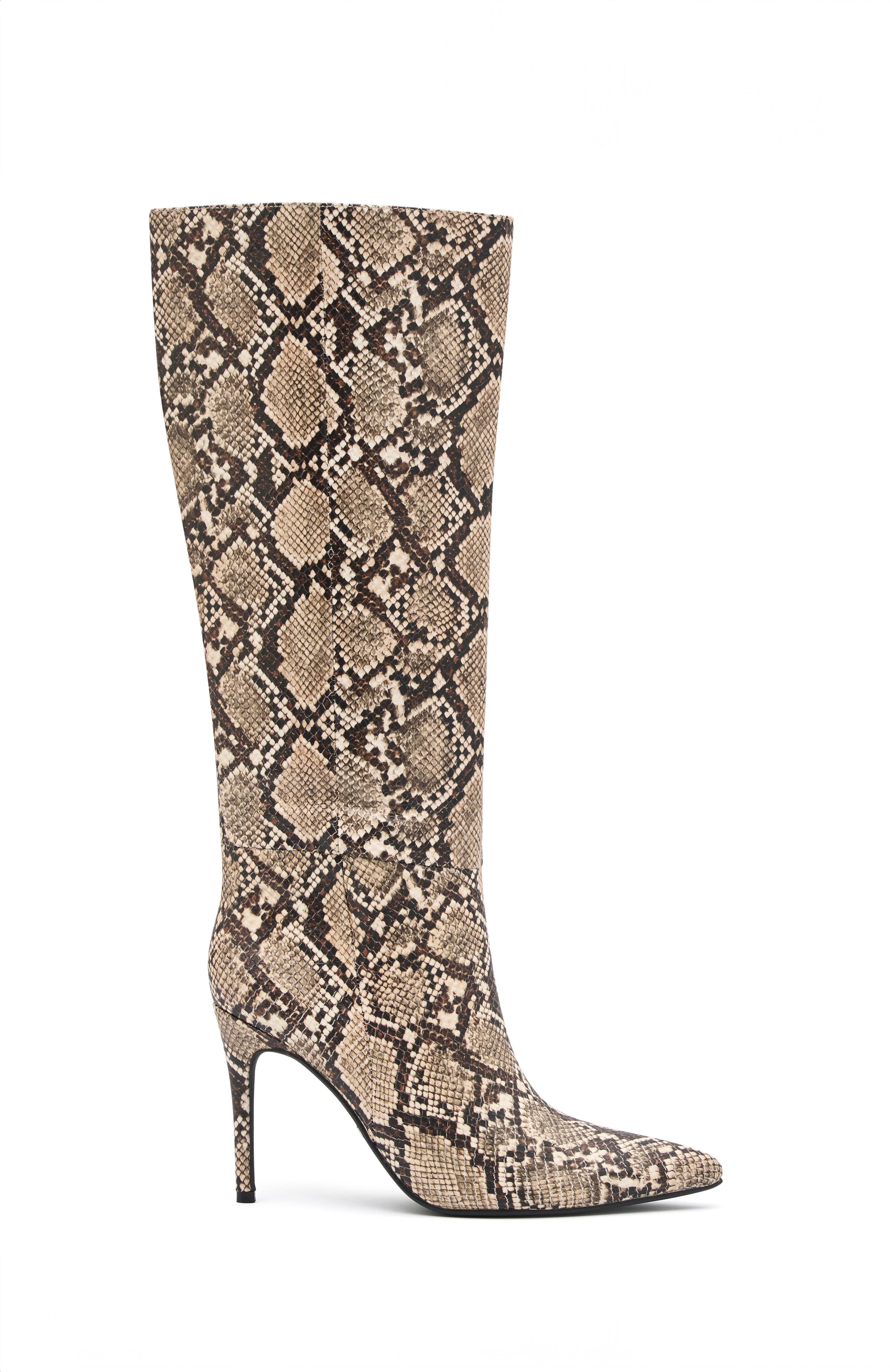 Premium Run Away With Me Knee High Boots - Snake Skin Design