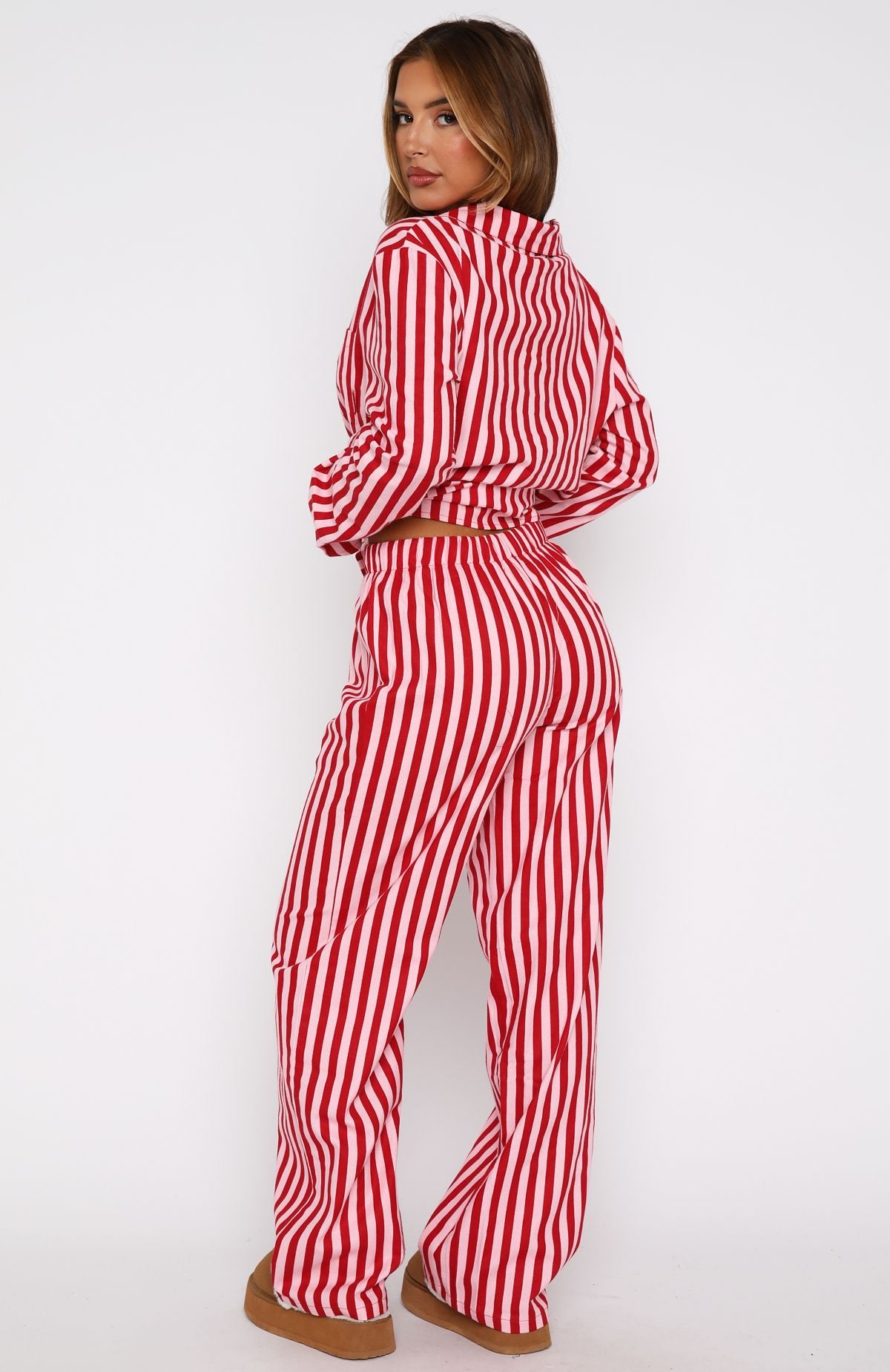 Premium Dreamland Candy Stripe Long Sleeve Pyjama Set