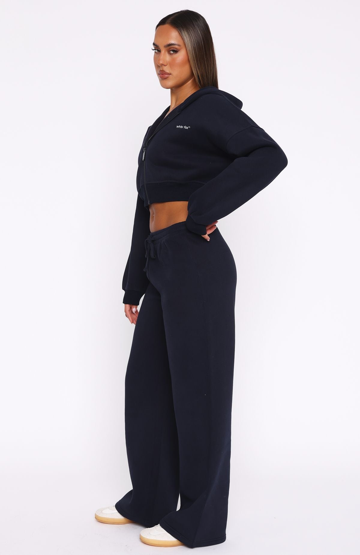 Premium Wide Leg Sweatpants in Navy - Ultimate Comfort