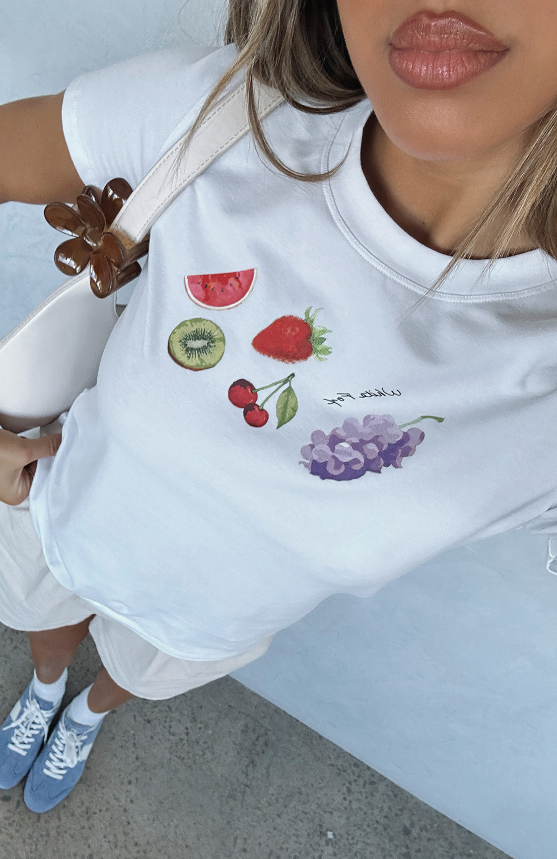 Premium Sweet Like Candy Baby Tee - White