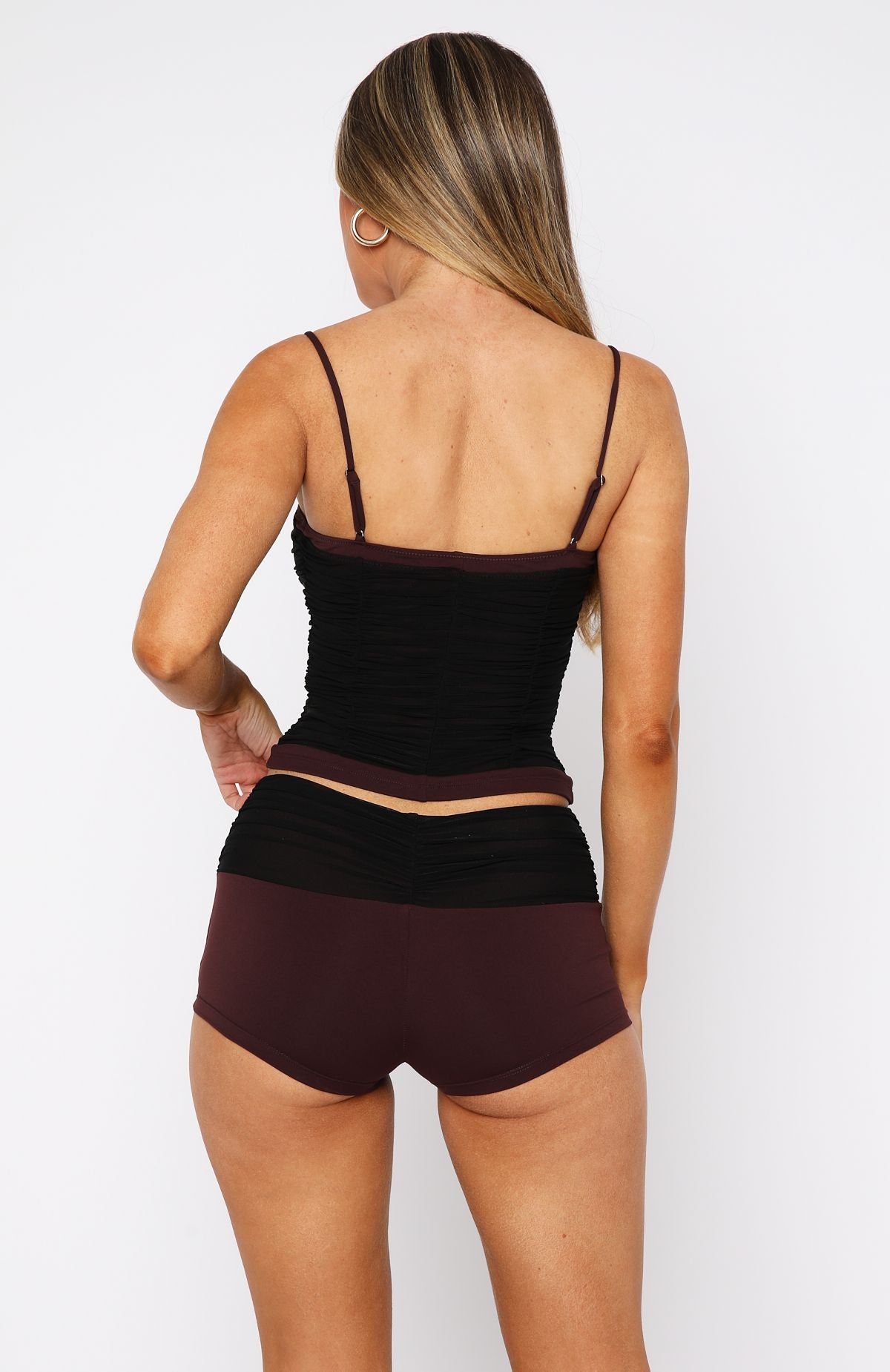 Premium Still Beating Shorts - Black/Wine Edition