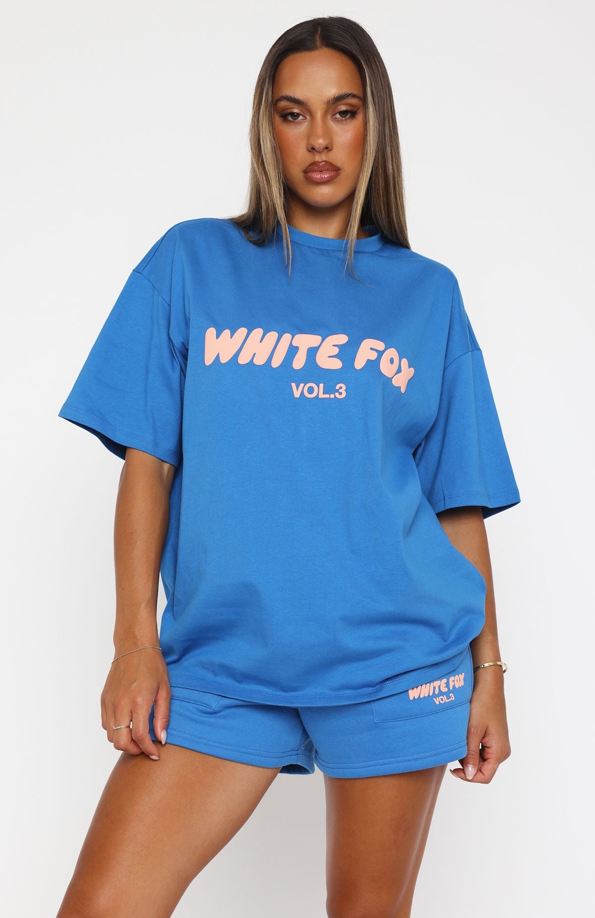Premium Offstage Oversized Tee in Azure Blue
