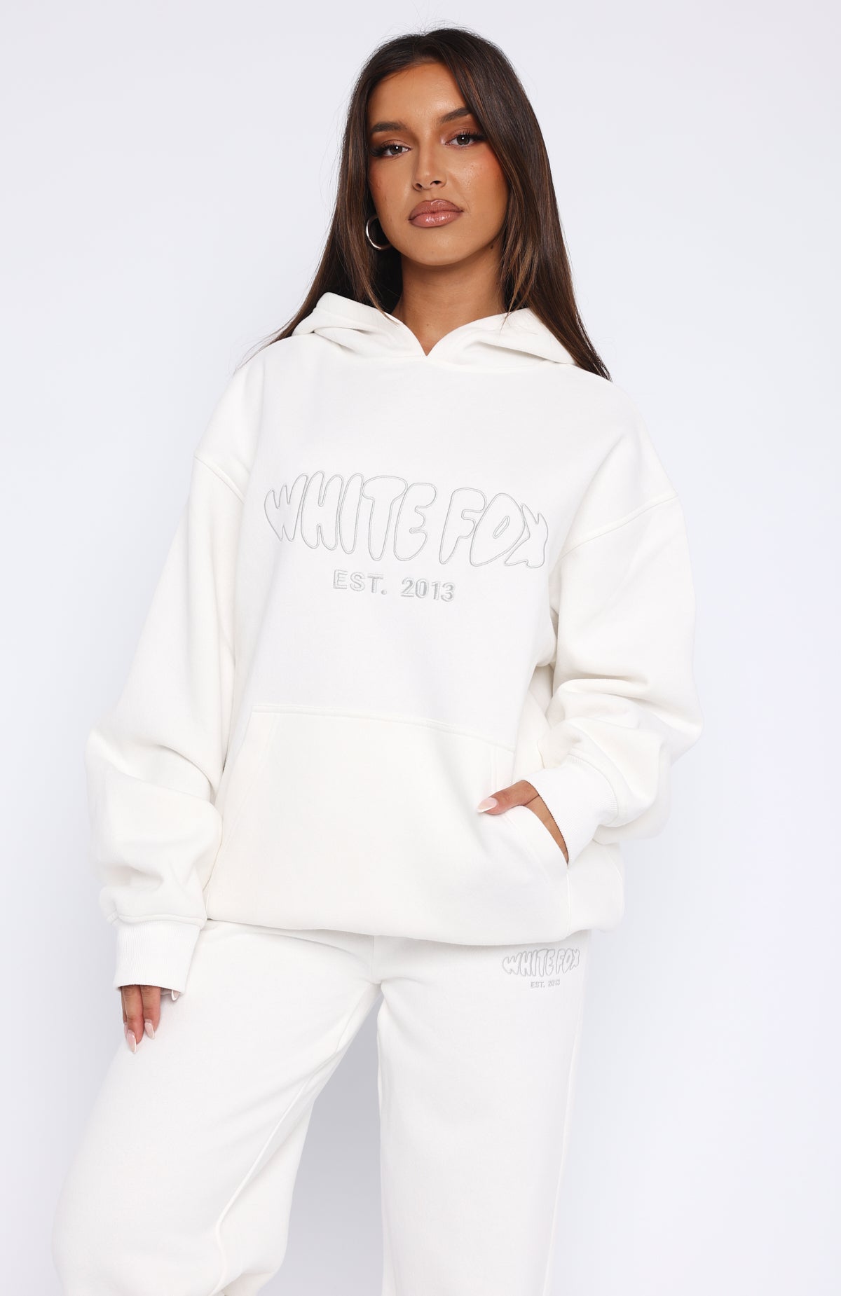 Premium Oversized Hoodie - Missed Flights White