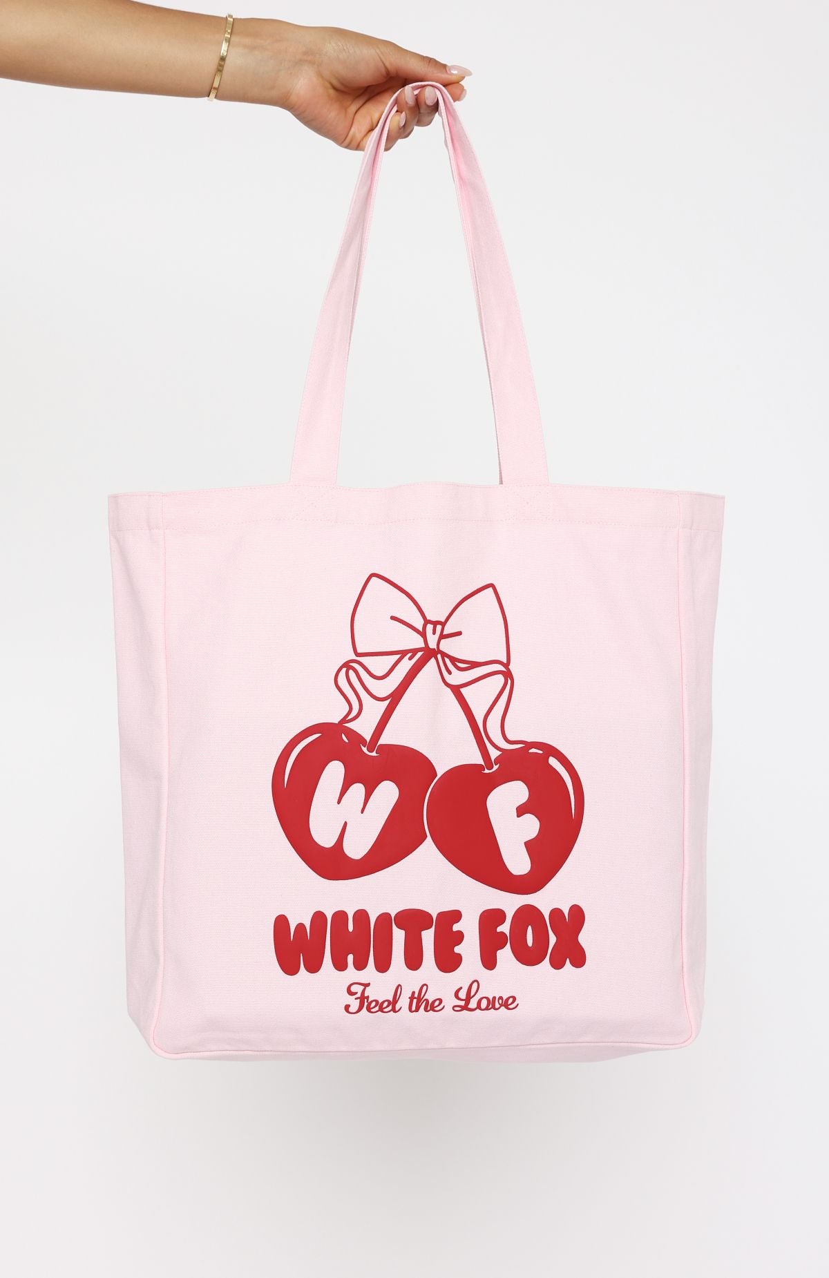Premium Feel The Love Tote Bag - Pink