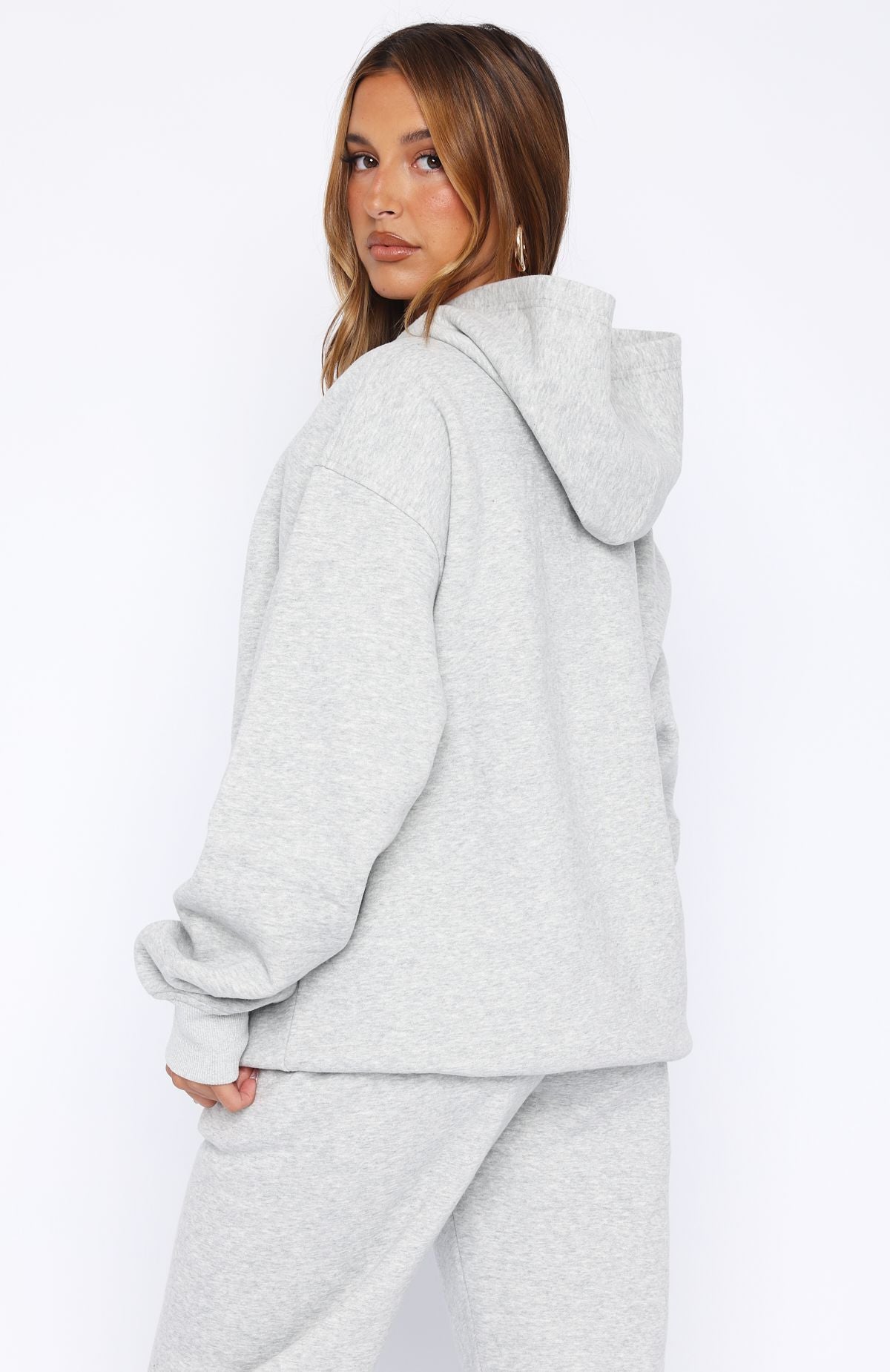 Premium Core Classic Oversized Hoodie - Dark Grey Marle