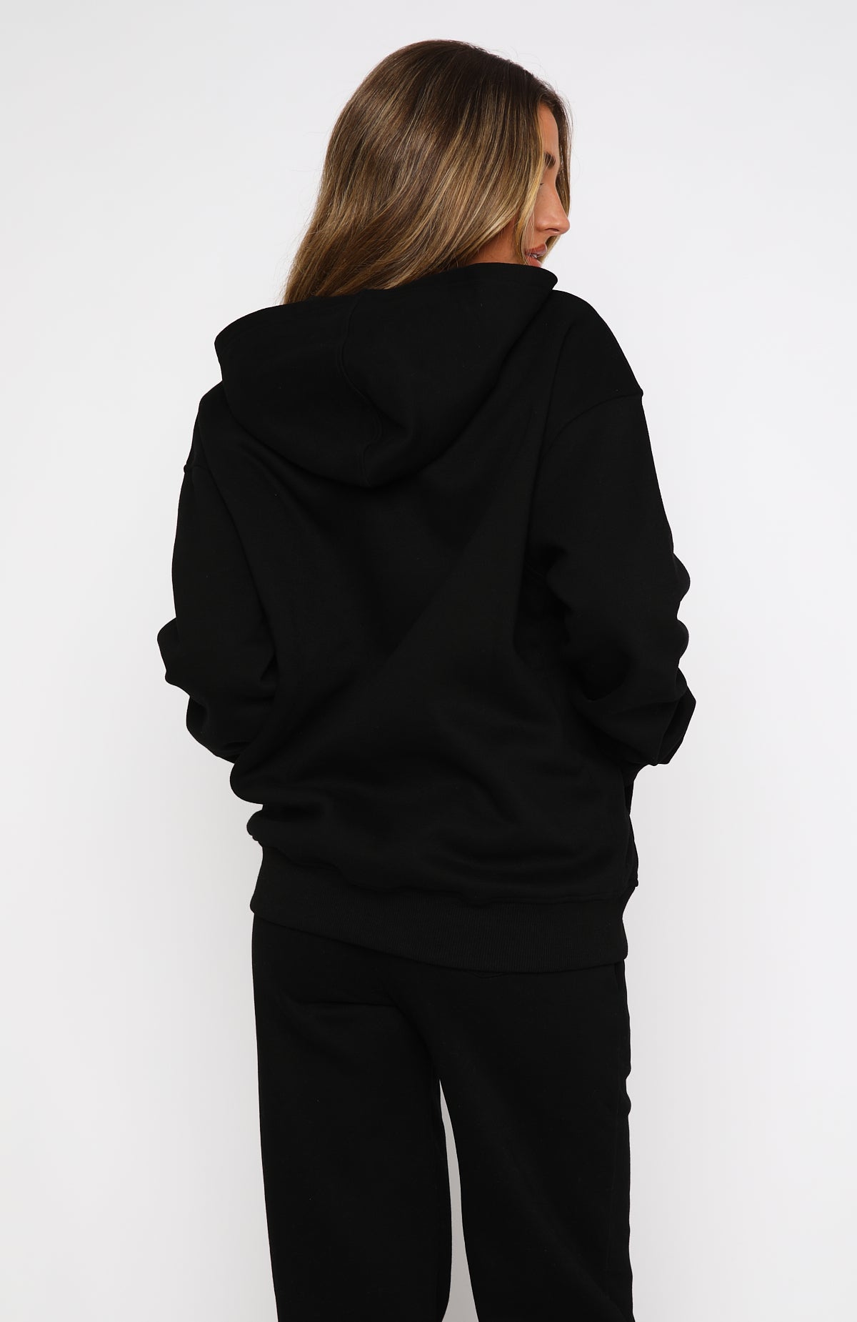 Premium Oversized Hoodie - Match Your Words Black