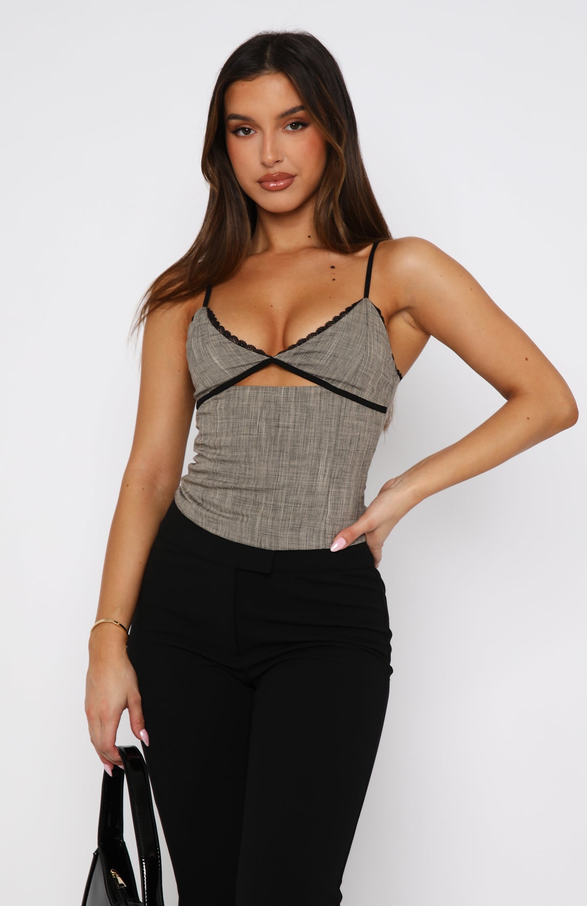 Ultimate Femme Cropped Top - Get To My Head Pepper