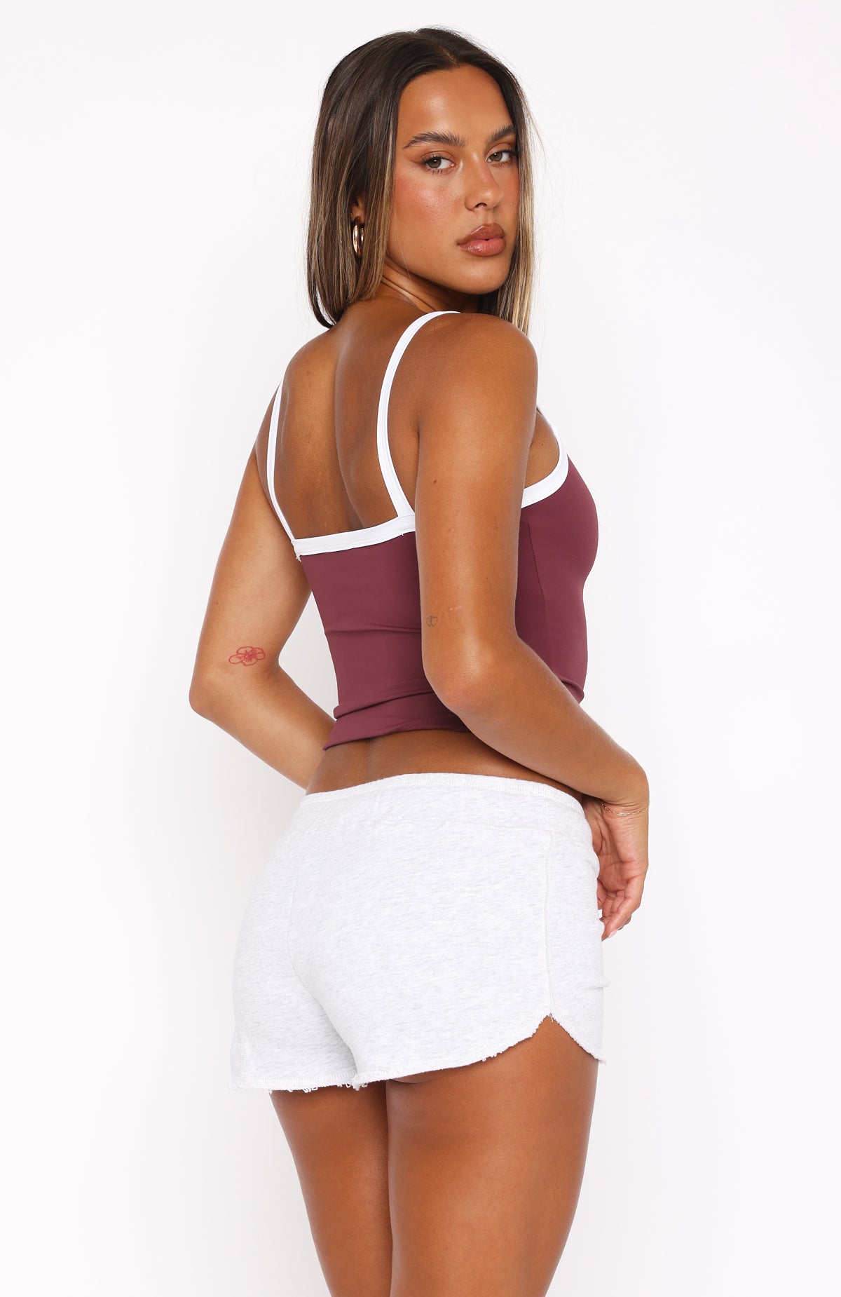 Premium Burgundy Square Neck Tank Top - Blowing Up My Phone