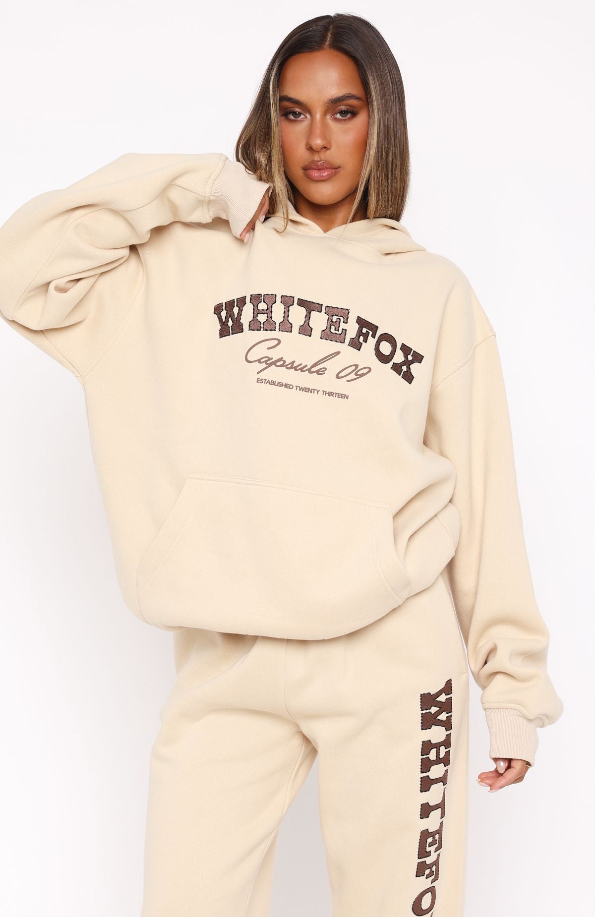 Premium Capsule 9 Catch A Vibe Oversized Hoodie - Ultimate Comfort in Sand