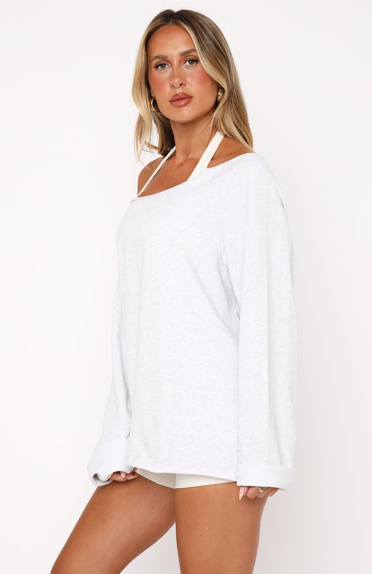 Premium Call It Love Sweater - Light Grey Marle