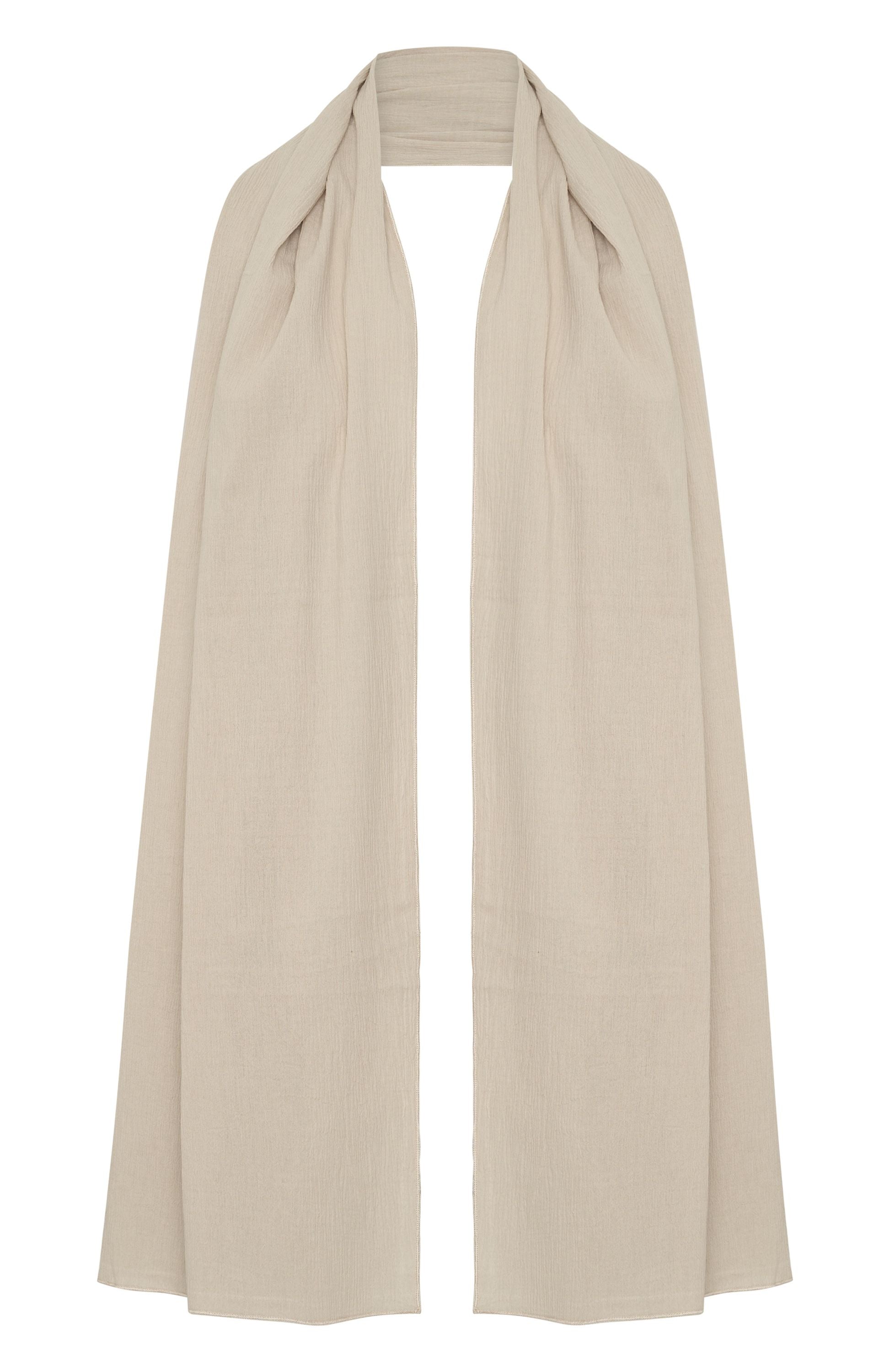 Premium Oat Sheer Scarf - Ultimate Chic Accessory