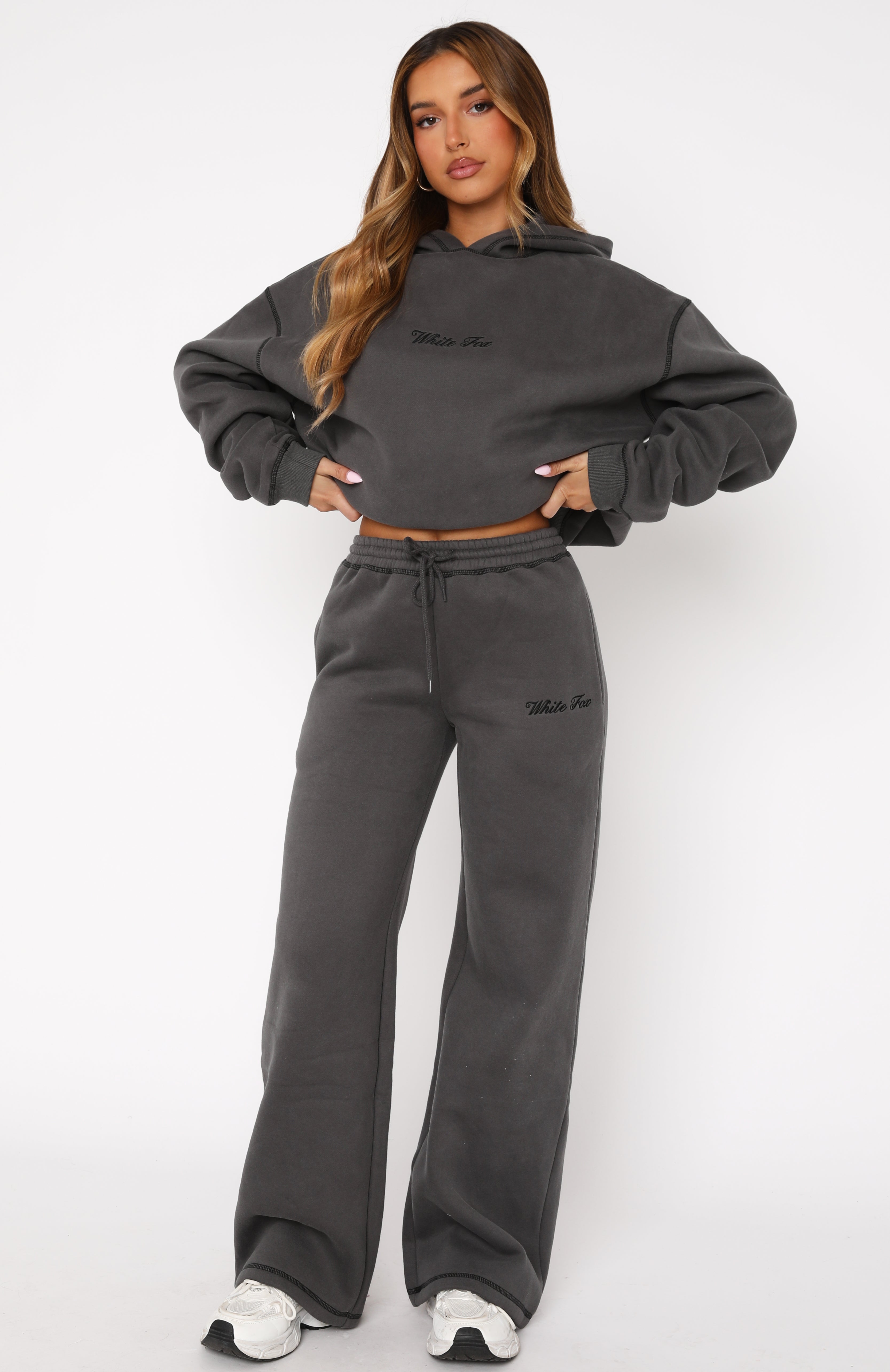 Premium Wide Leg Sweatpants - Charcoal | Ultimate Comfort & Style