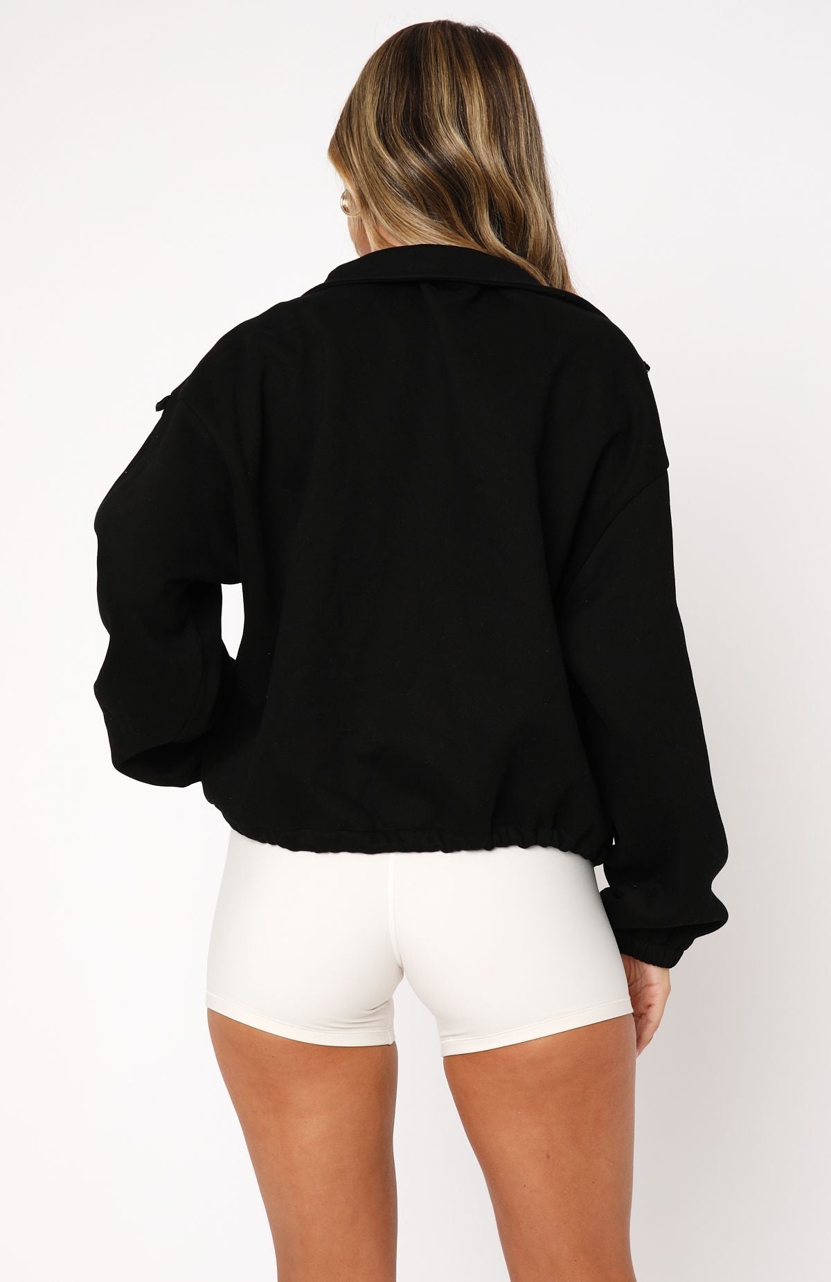 Premium Zip Front Sweater Black - Ultimate Comfort & Style