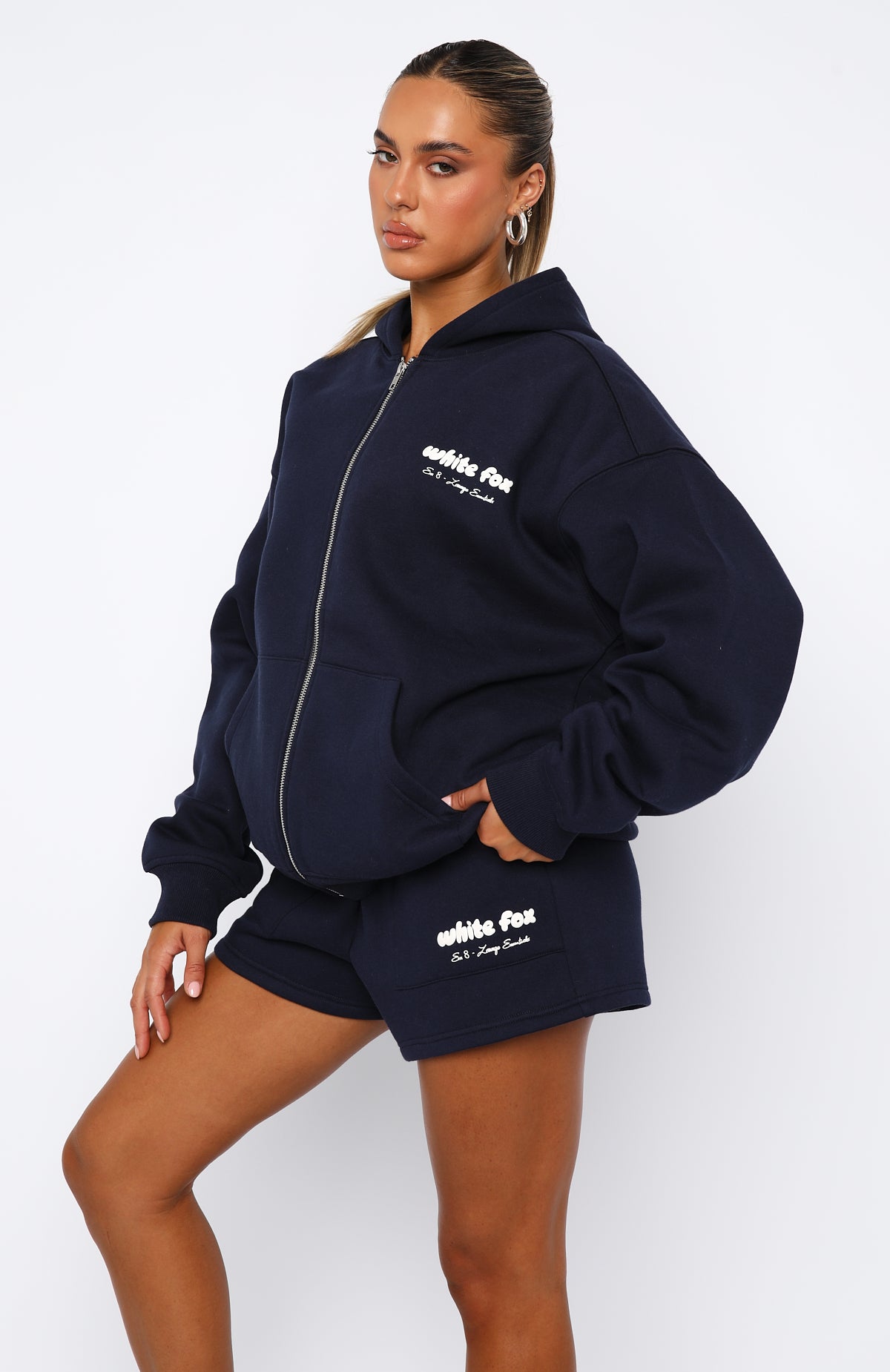 Ultimate Comfort Era 8 Zip Front Hoodie - Nautical Style