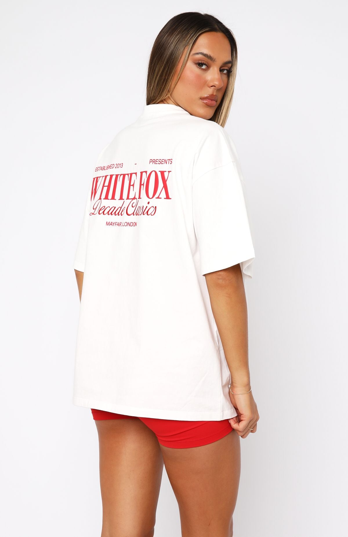 Premium Decade Classics Essential Oversized Tee - White