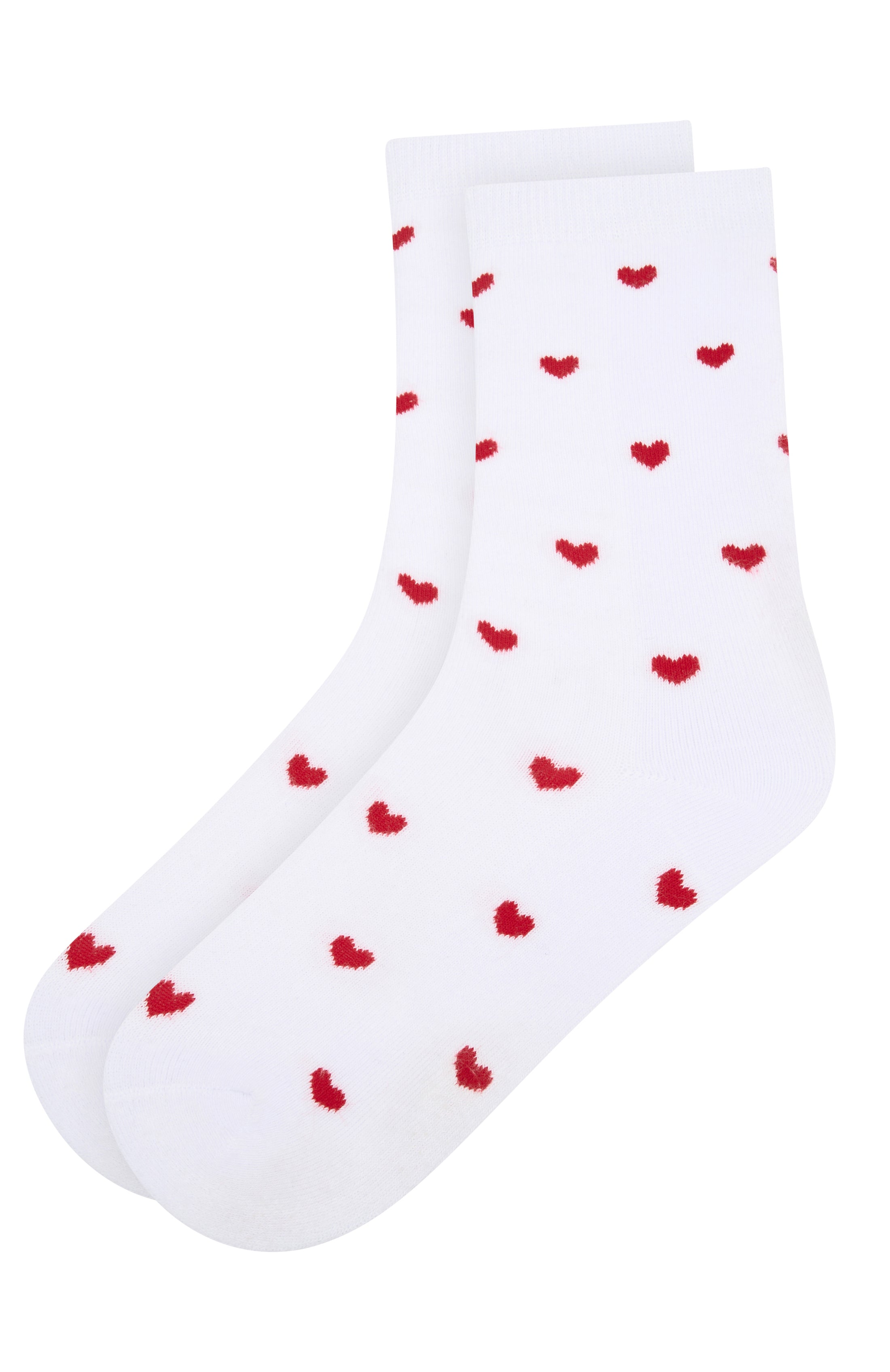 Ultimate Comfort Lazy Days Cotton Socks - White