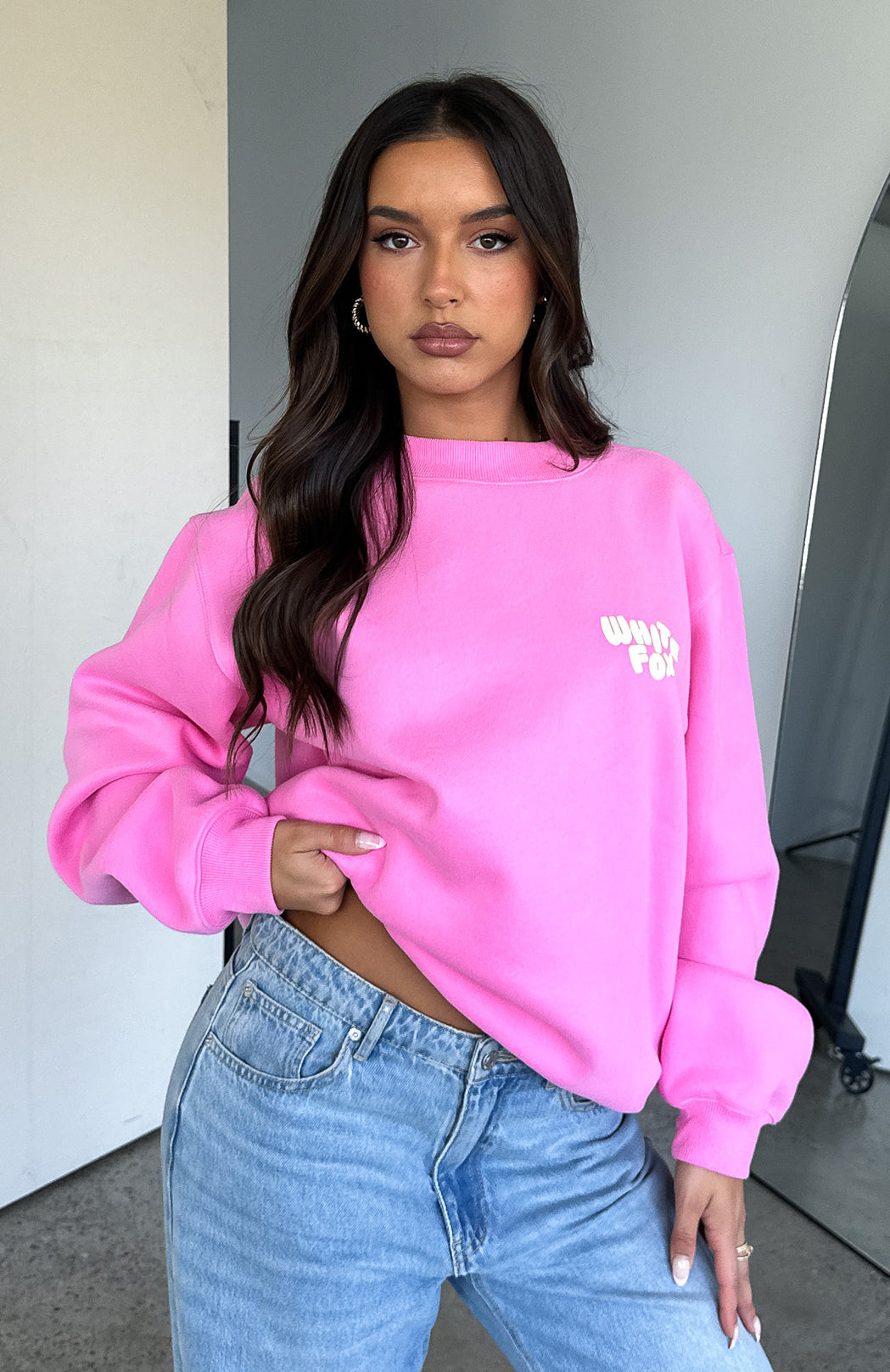 Premium 'You're Always Right' Oversized Sweater - Soft Pink