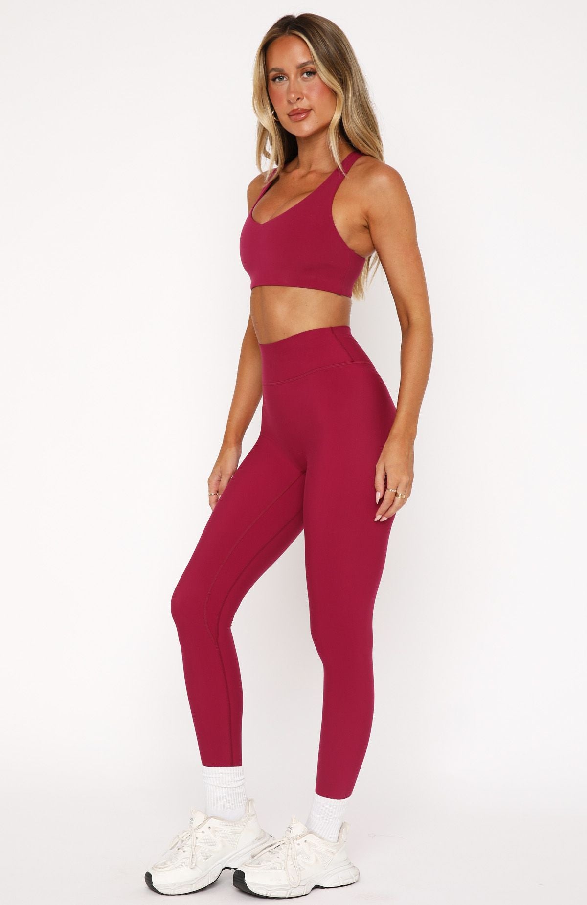 Ultimate Go Getter High Waisted Leggings - Berry