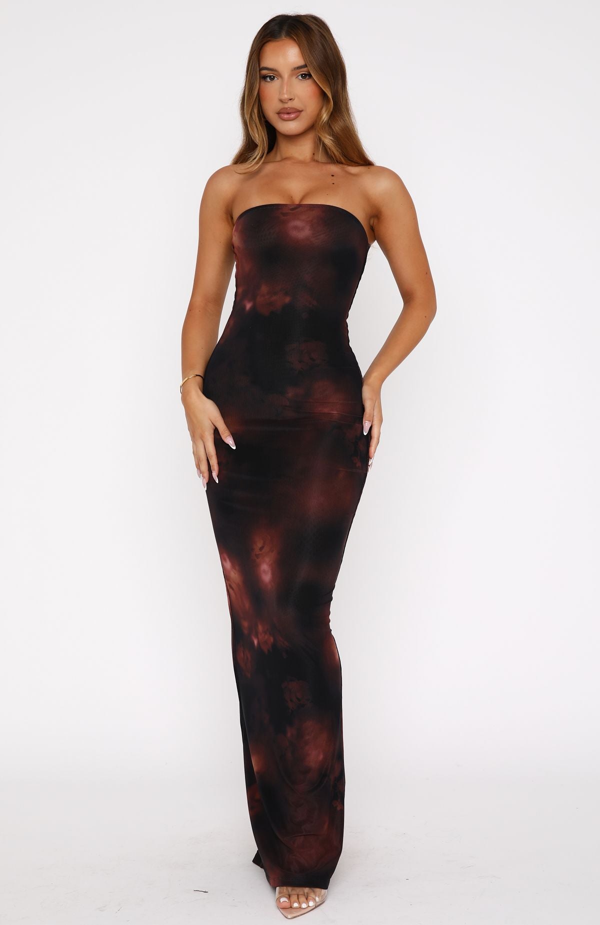 Ultimate On A Trip Maxi Dress - Auburn Embers