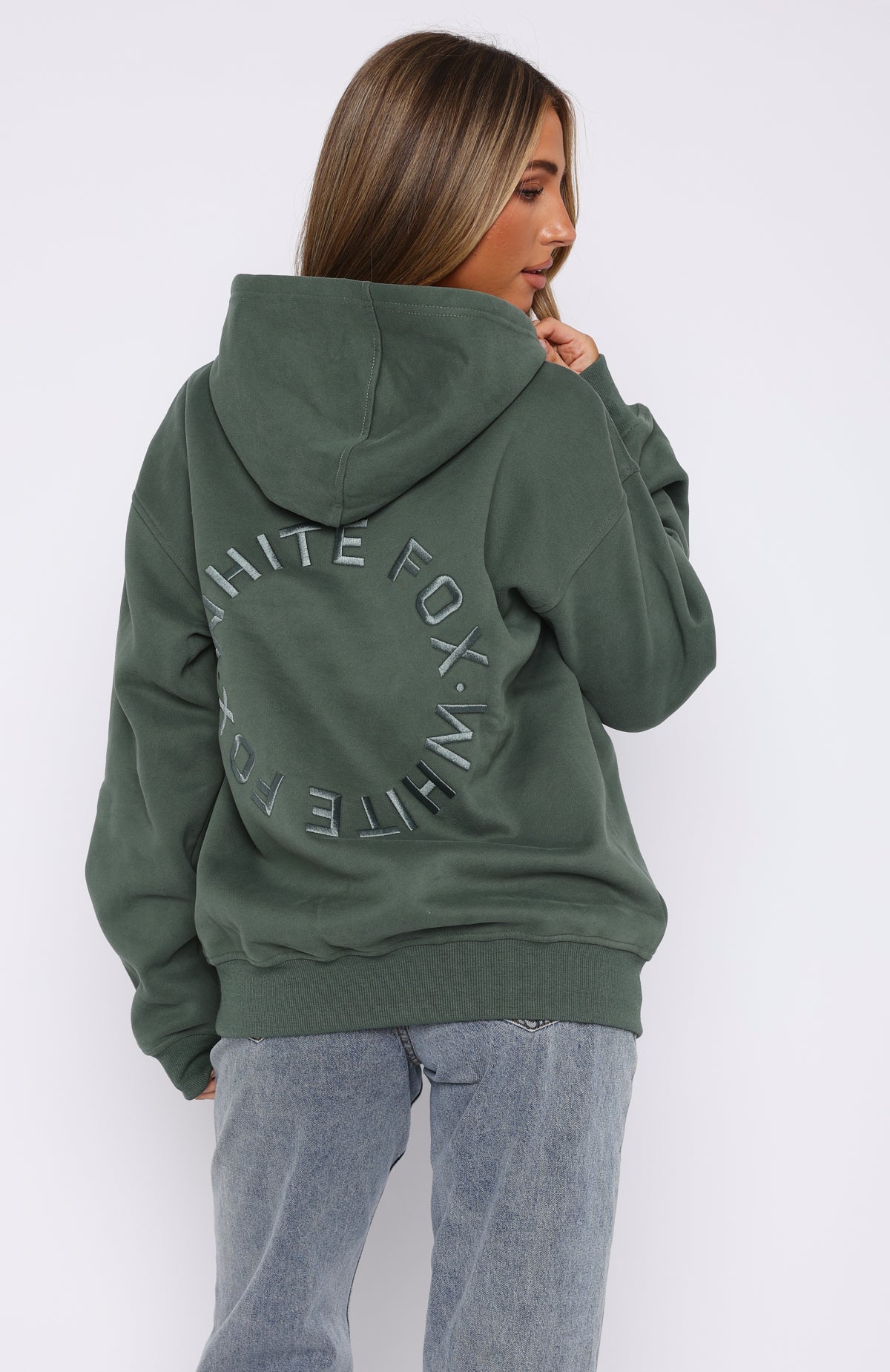 Ultimate Stay Lifted Oversized Hoodie - Dark Green