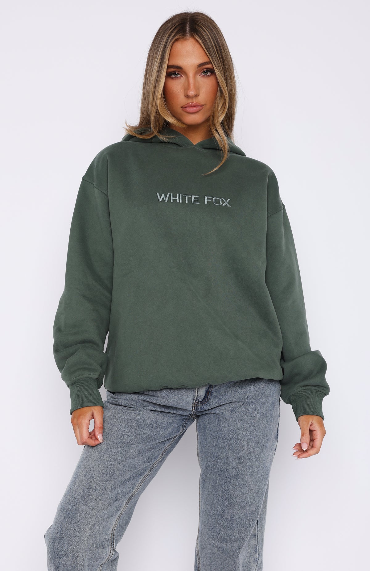 Ultimate Stay Lifted Oversized Hoodie - Dark Green