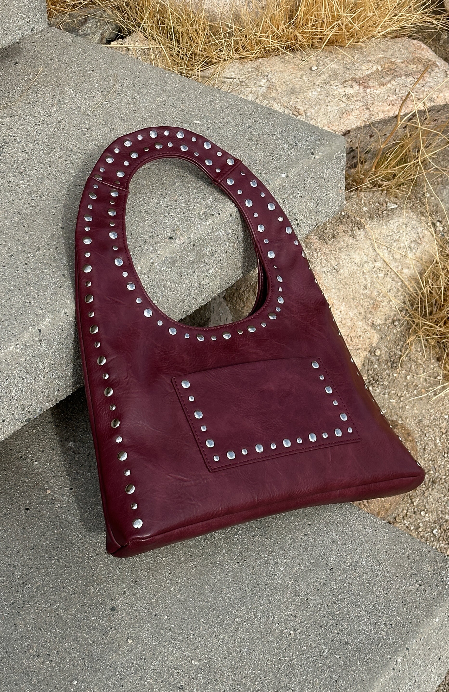 Premium Guita Shoulder Bag - Burgundy Elegance