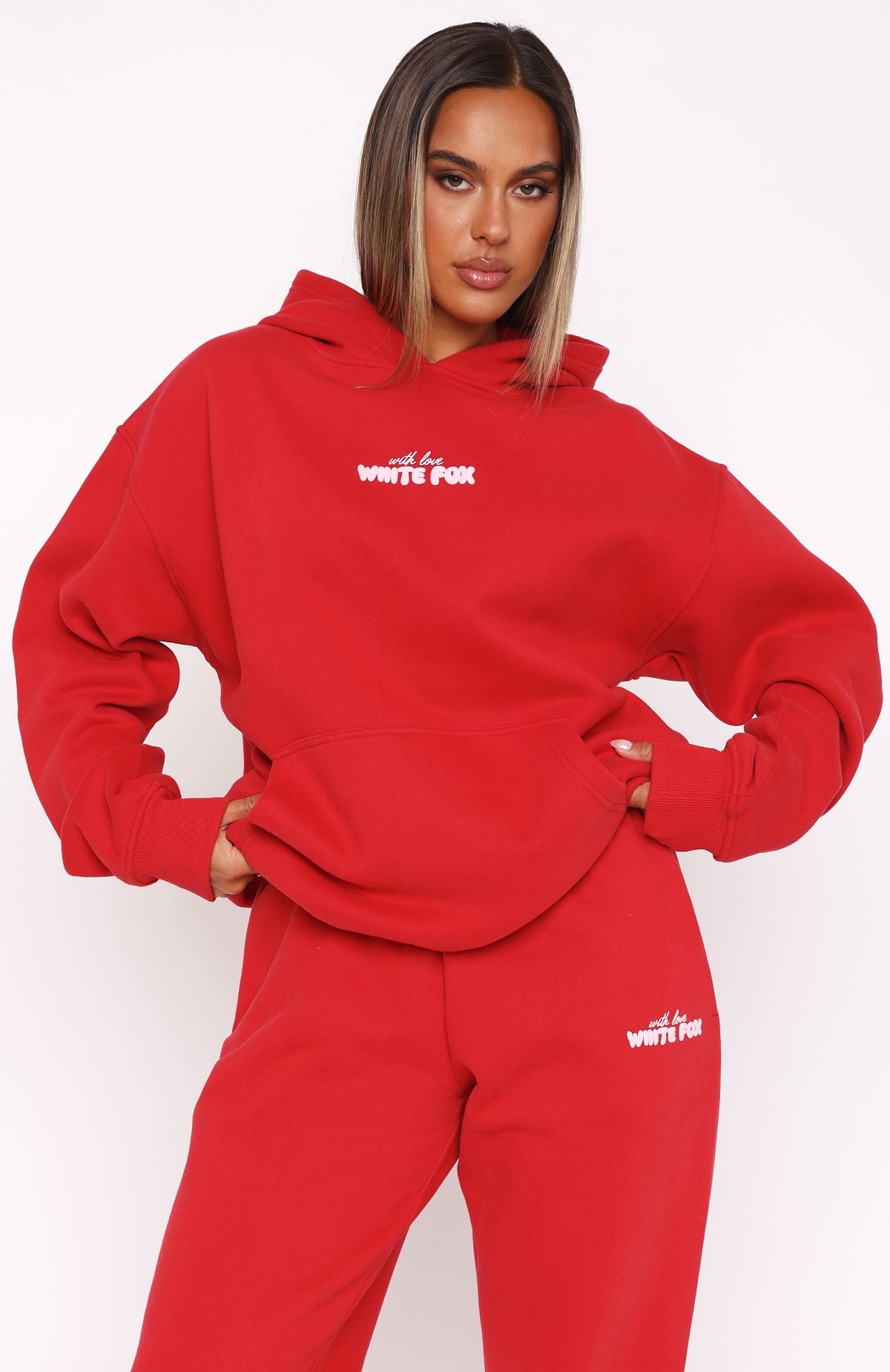 Premium With Love In The Moment Oversized Hoodie - Ultimate Comfort Red