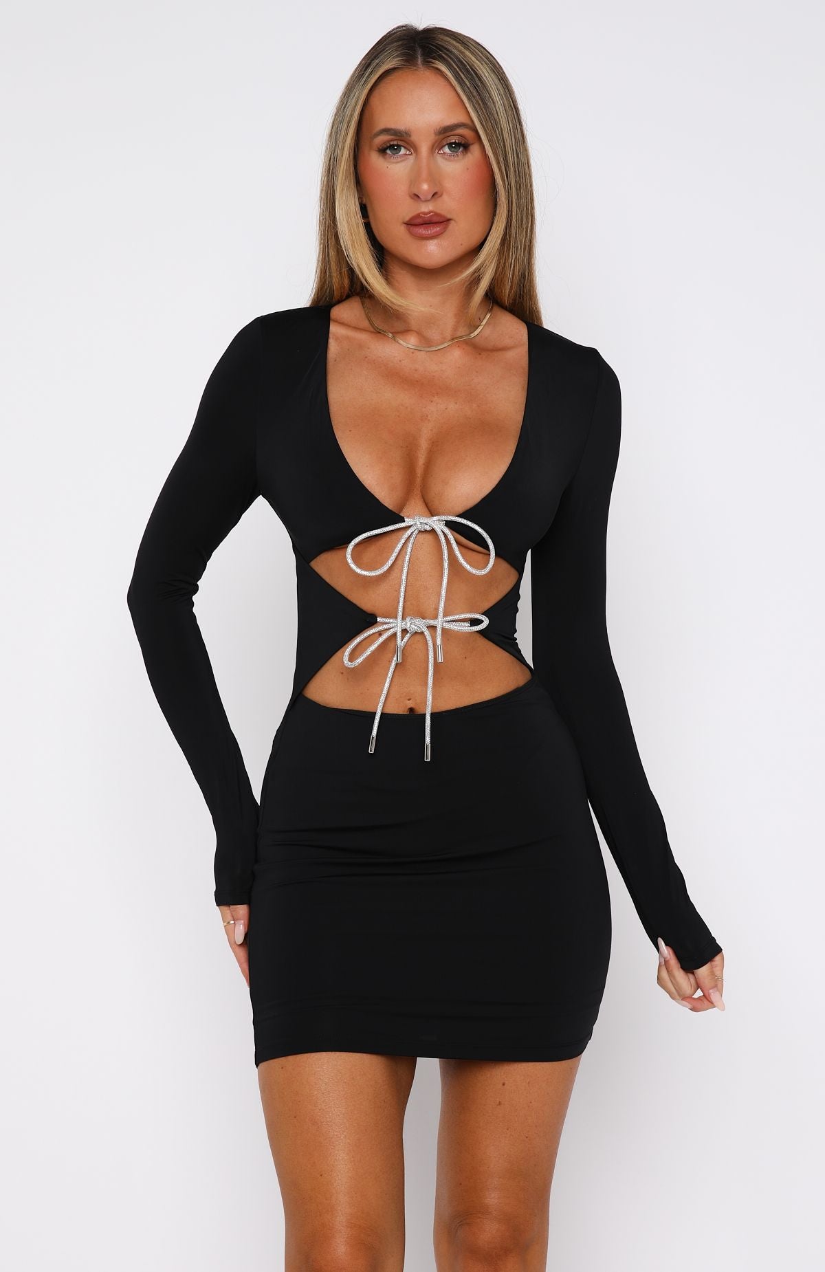 Ultimate Glam Dance Until Dawn Mini Dress - Black