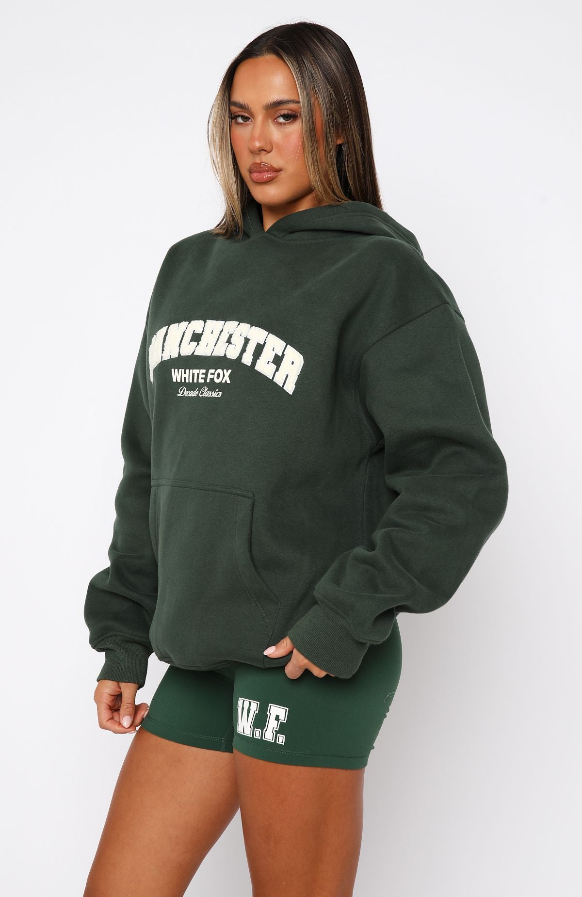 Premium Decade Classics Oversized Hoodie - Forest Green