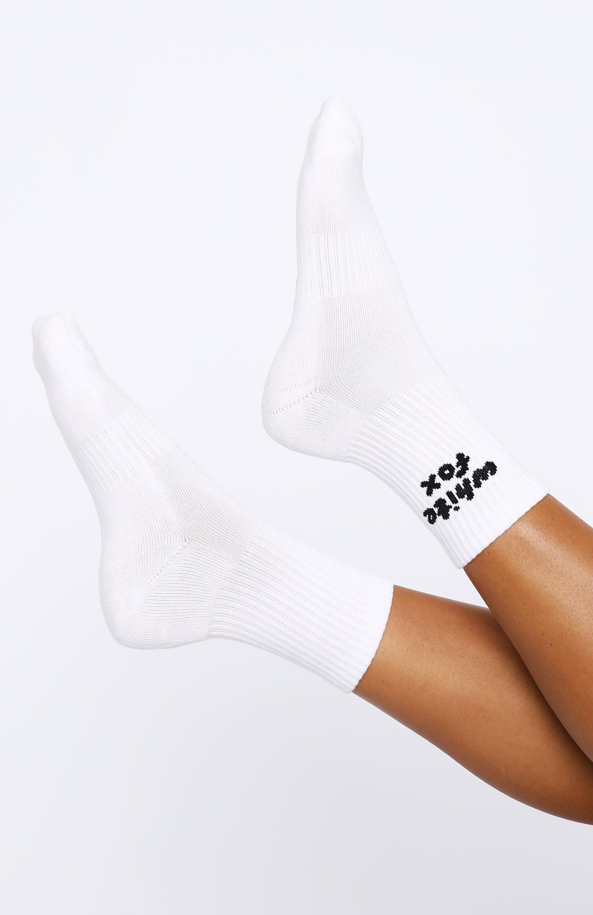 Premium Era 8 White Crew Socks