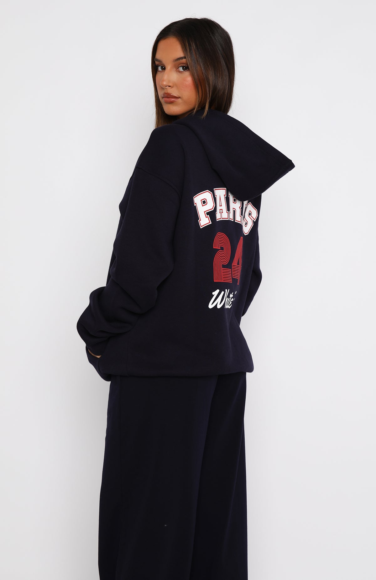 Premium Team Paris Oversized Hoodie Navy | Ultimate Comfort & Style