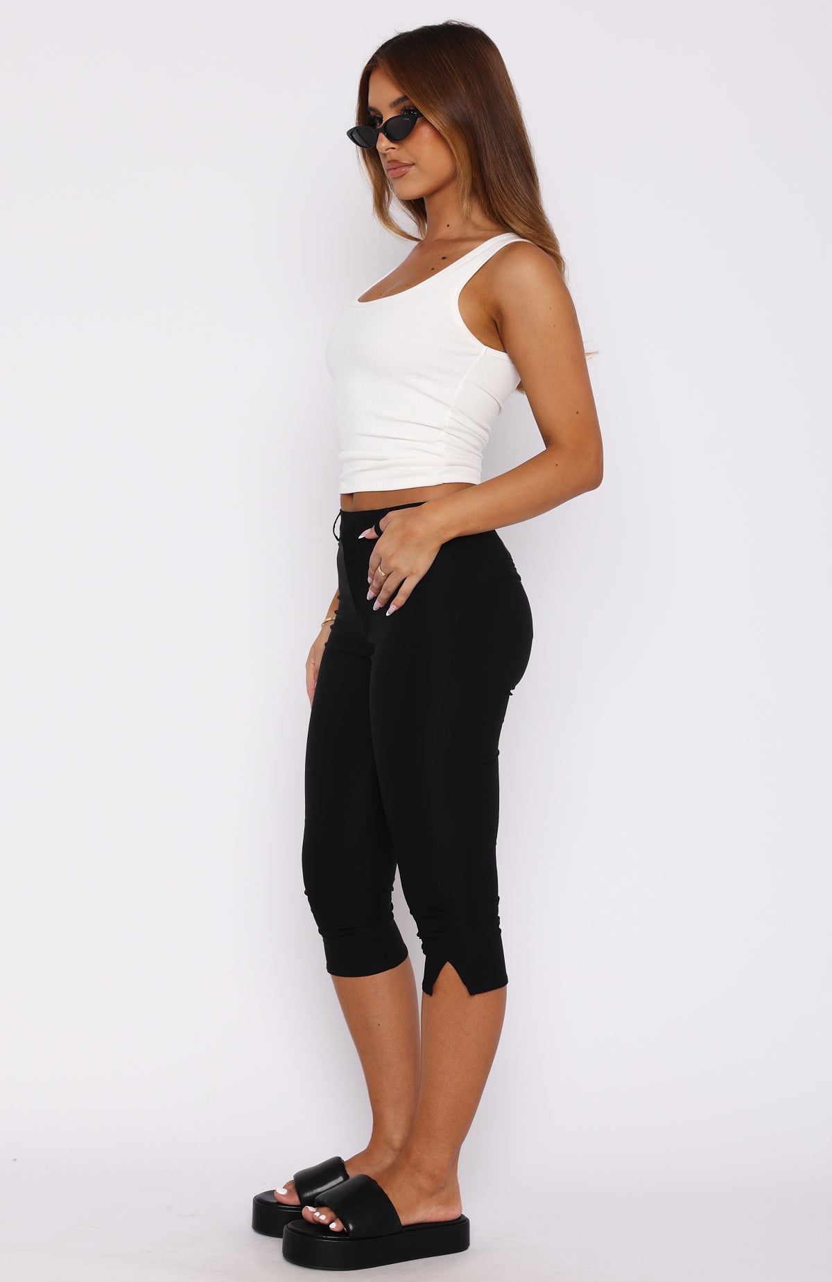 Ultimate Day For It Capri Pants - Sleek Black