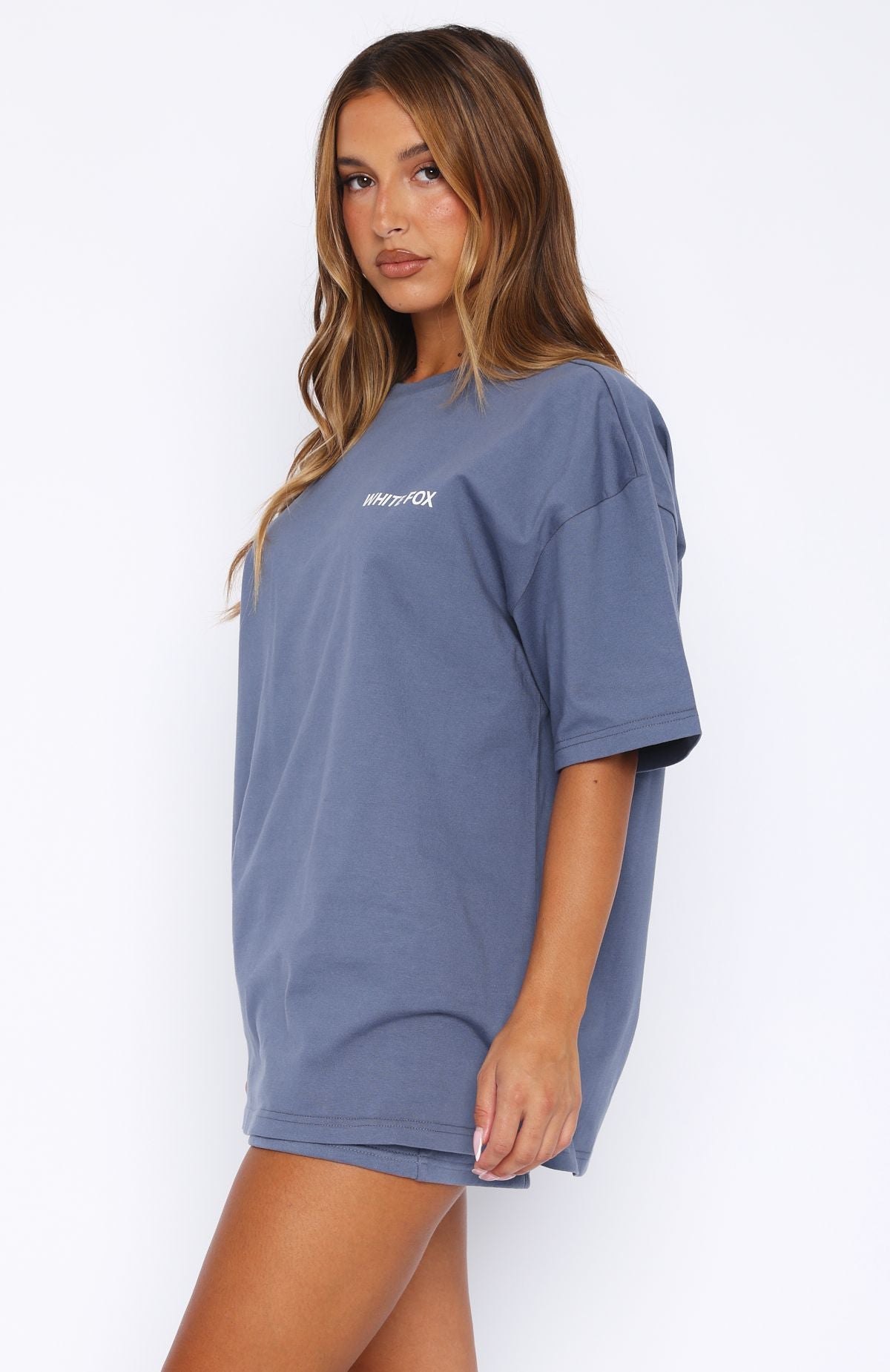 Premium Core Classic Oversized Tee - Ocean Blue