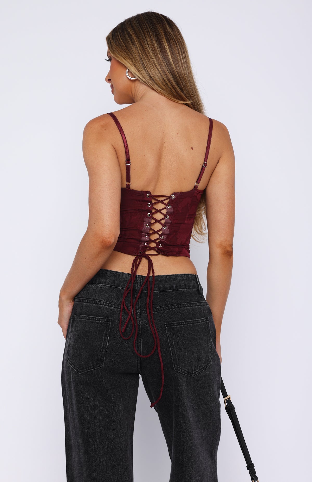 Premium Broken Dreams Wine Bustier - Ultimate Feminine Style