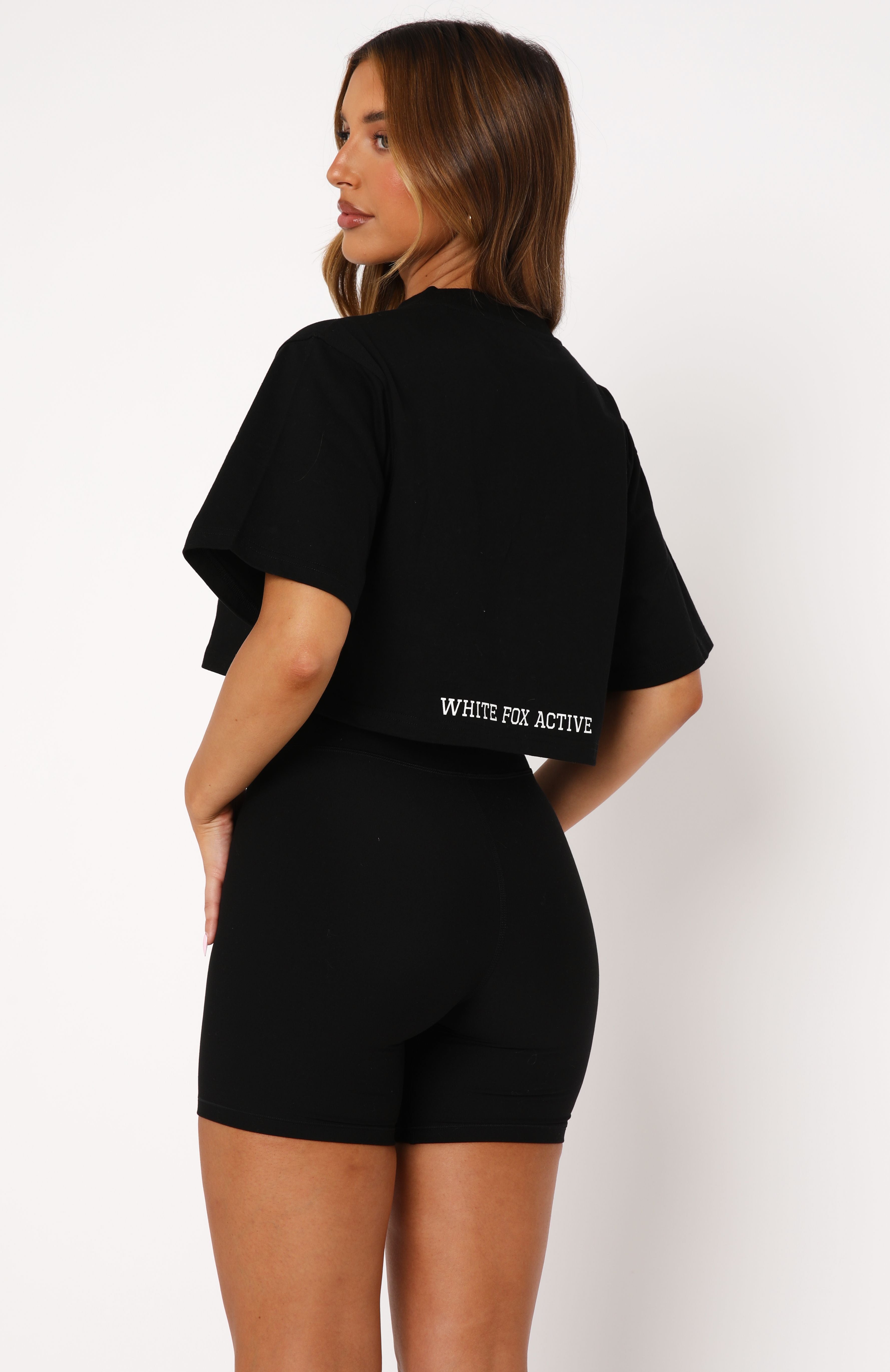 Premium Oversized Cropped Tee - Black | Ultimate Comfort & Style