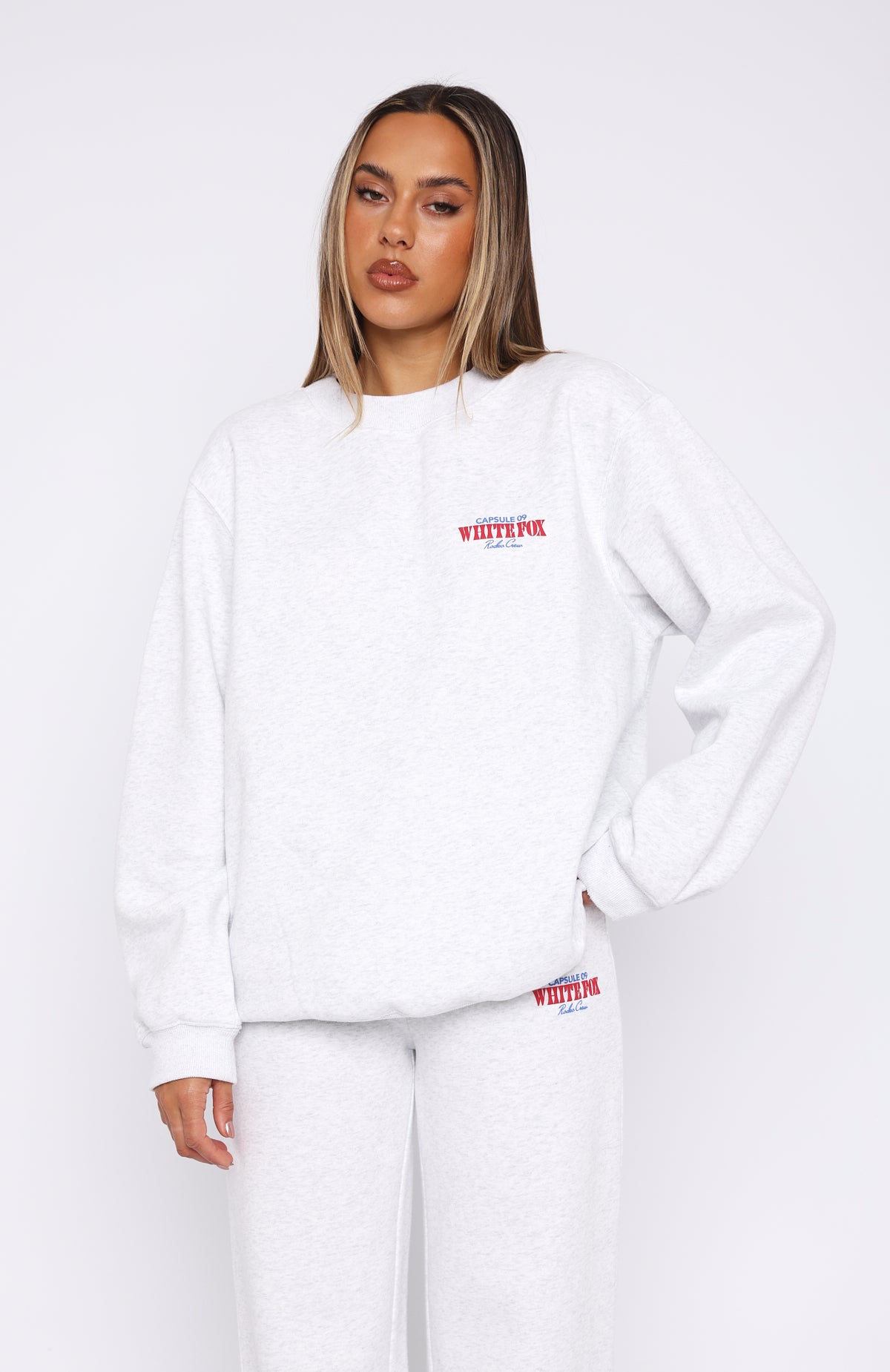 Premium Capsule 9 Rodeo Crew Oversized Sweater - Grey Marle | Ultimate Comfort & Style