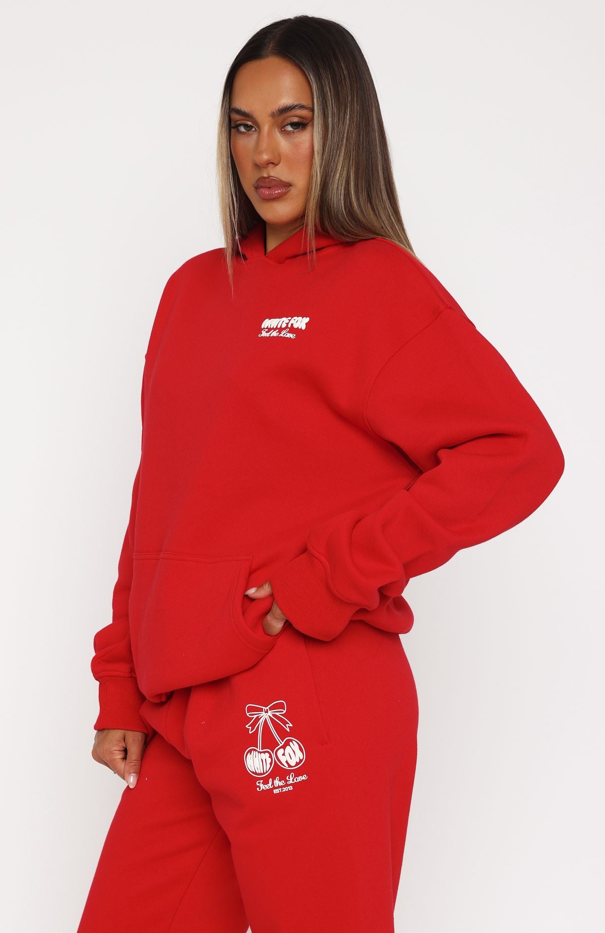 Ultimate Love Of My Life Oversized Hoodie - Premium Red