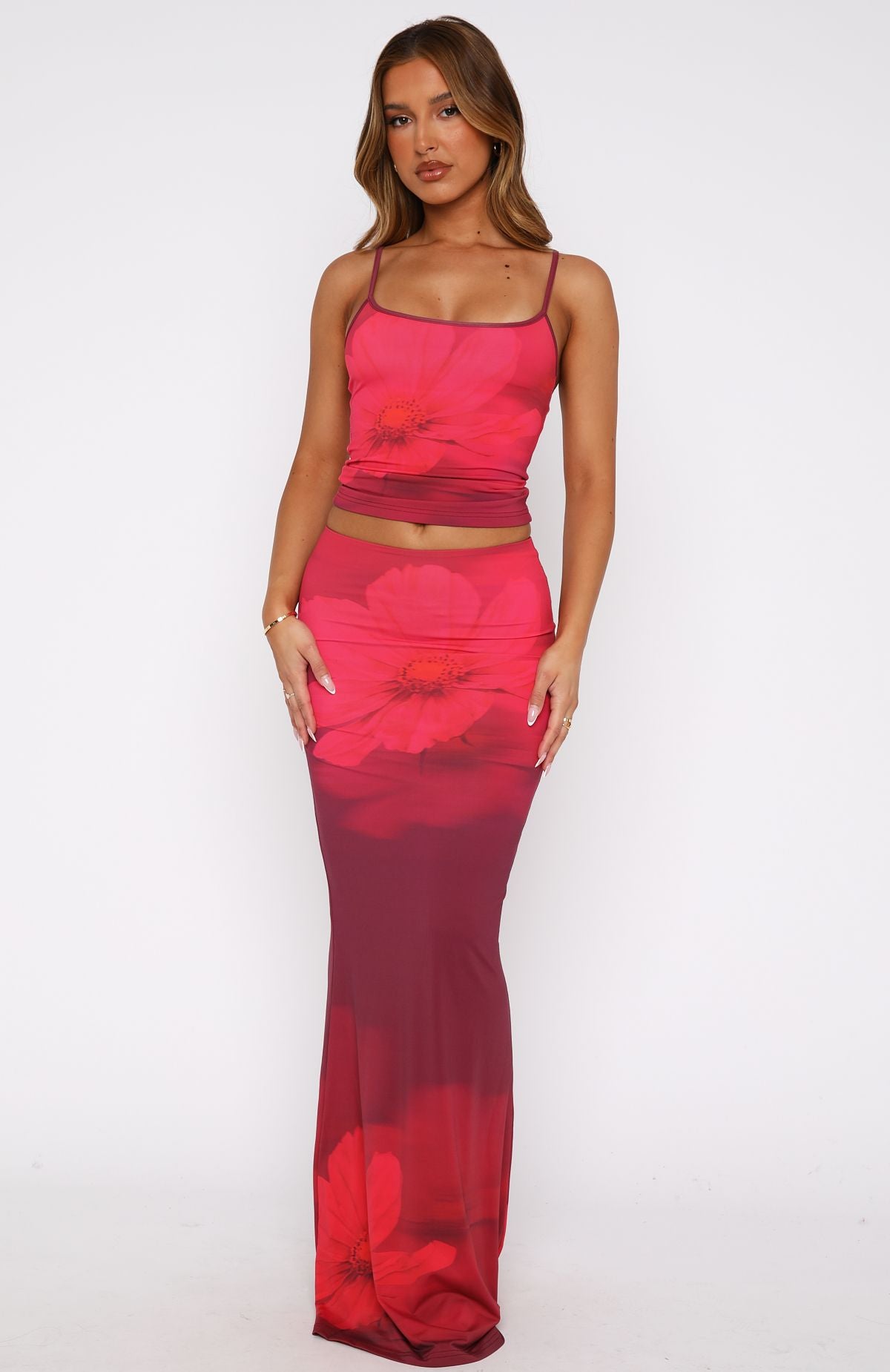 Premium Raspberry Kisses Maxi Skirt - Ultimate Style & Comfort