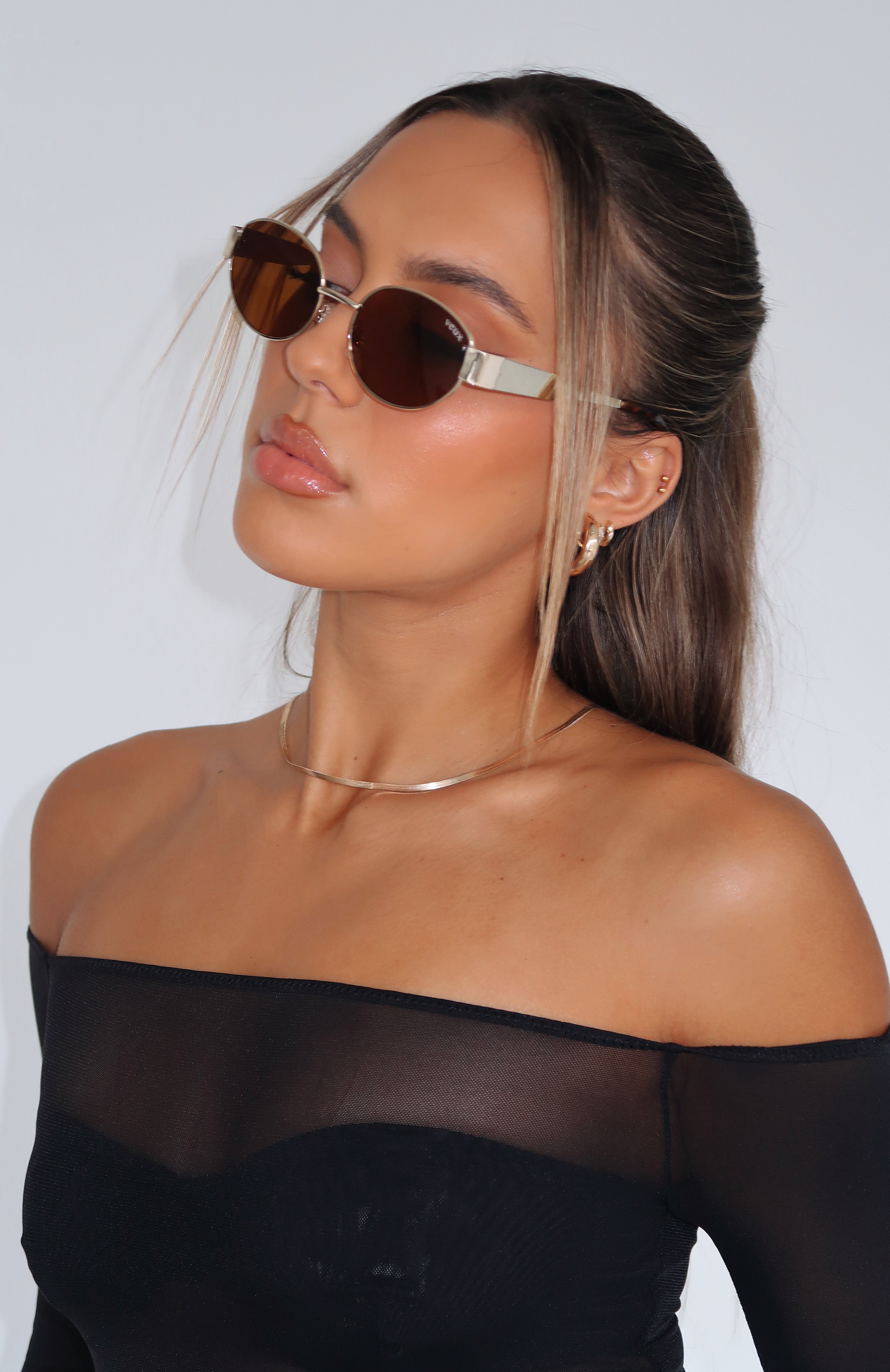 Premium Oasis Gold/Brown Sunglasses - Ultimate Style & Protection