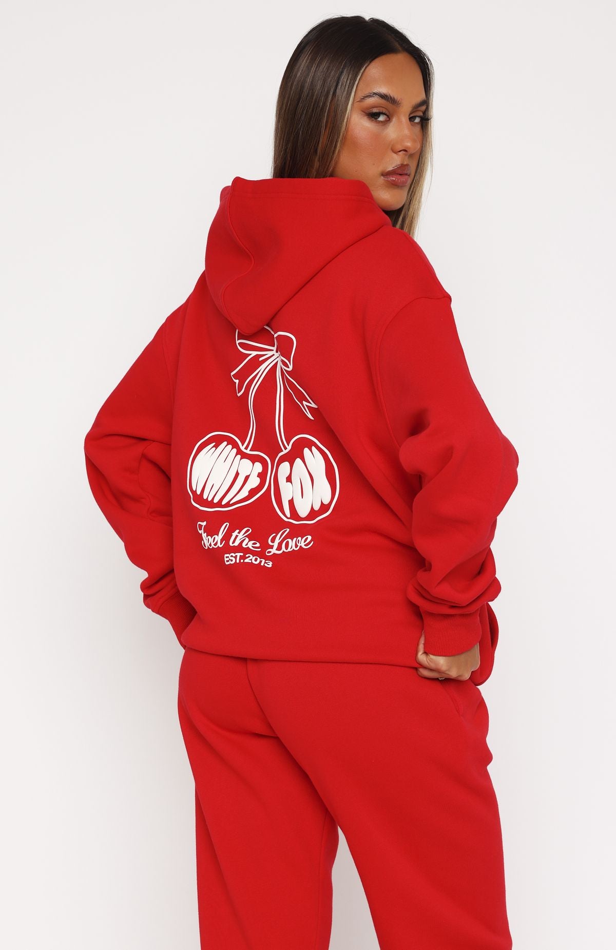 Ultimate Love Of My Life Oversized Hoodie - Premium Red