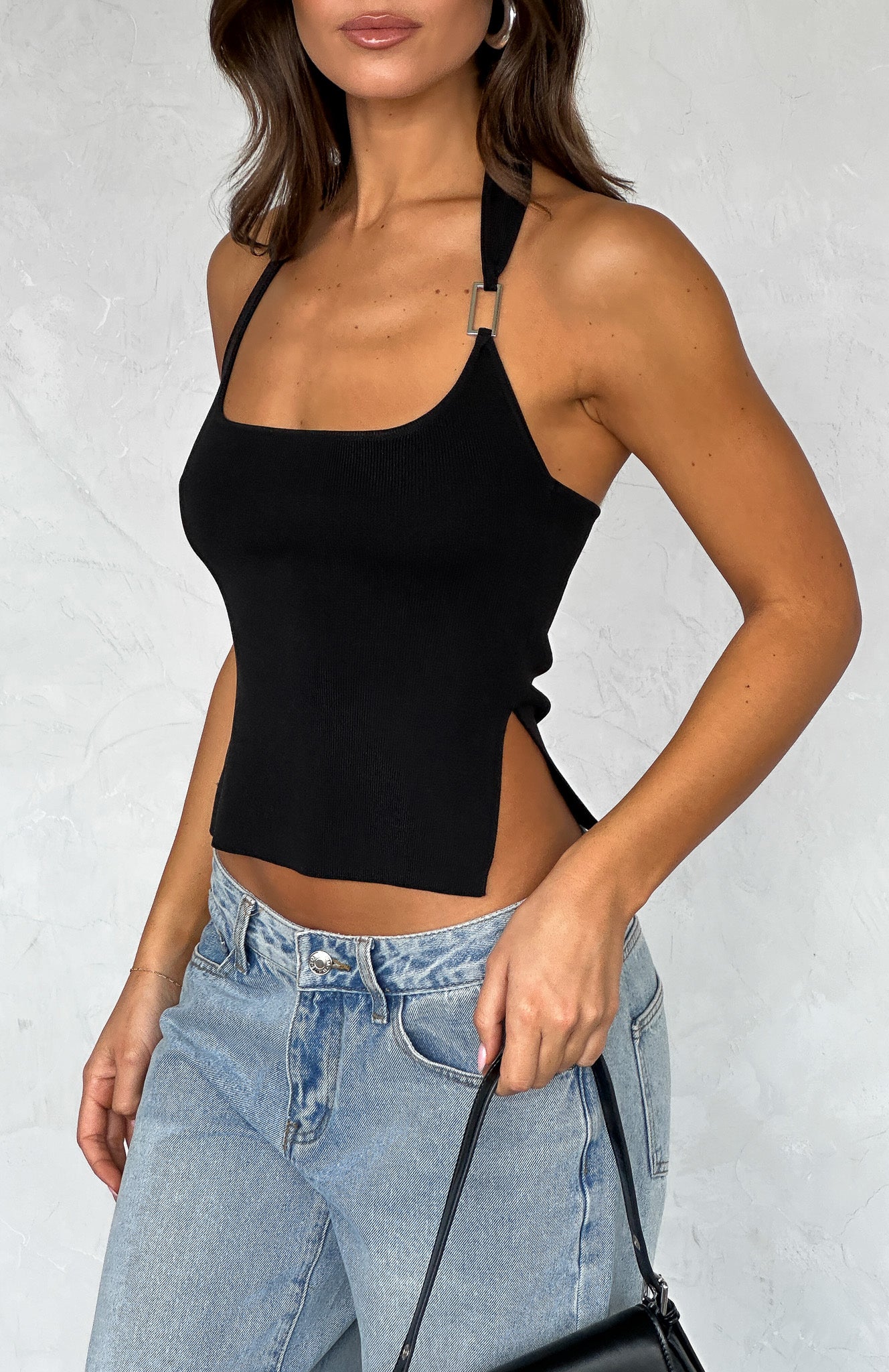 Premium Black Halter Top - Ultimate Casual Chic