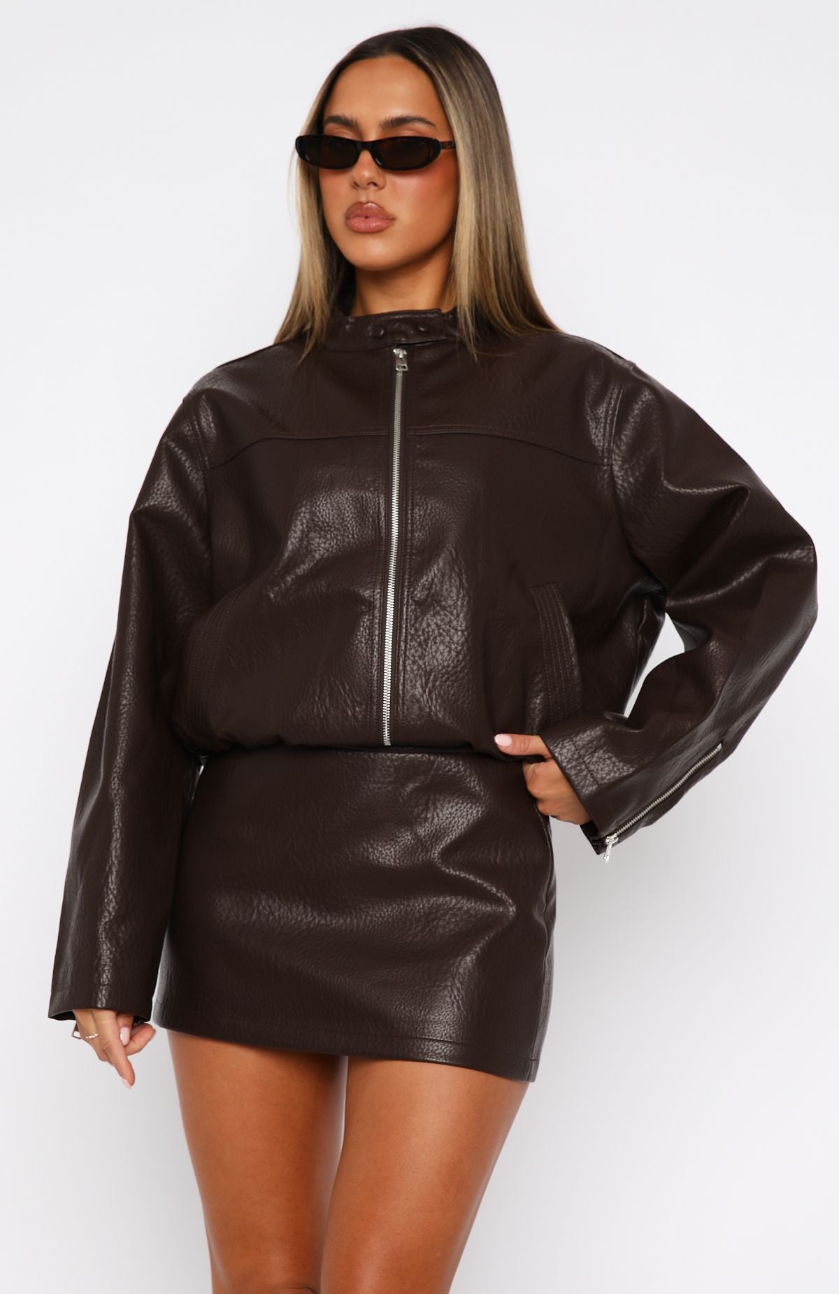 Ultimate Winter PU Jacket - Chocolate Brown