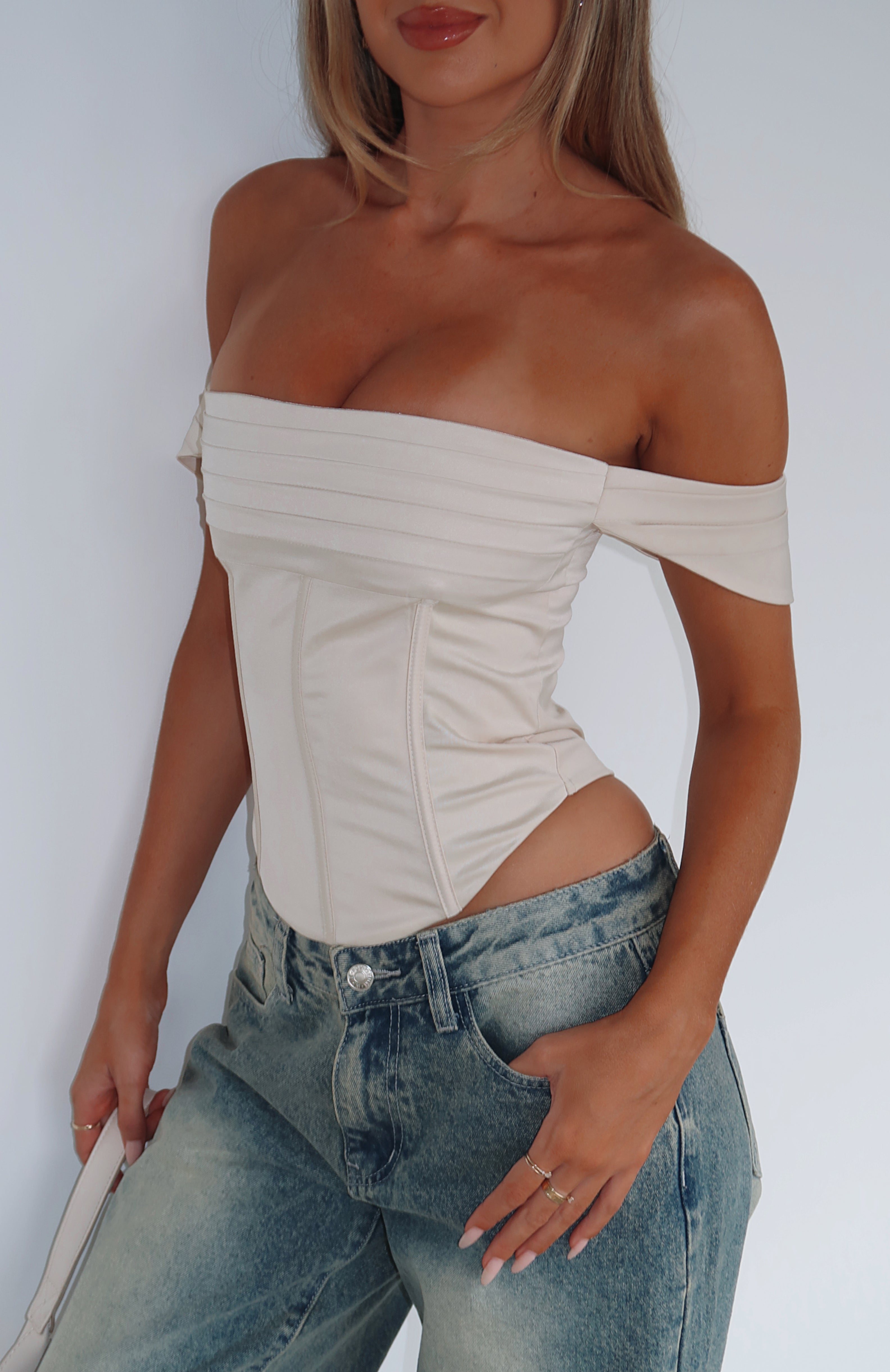 Ultimate Midnight Magic Bustier - Champagne Elegance
