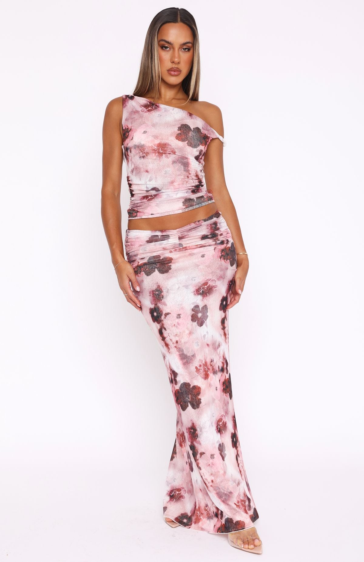 Premium Tawny Bloom Maxi Skirt - Ultimate Comfort & Style