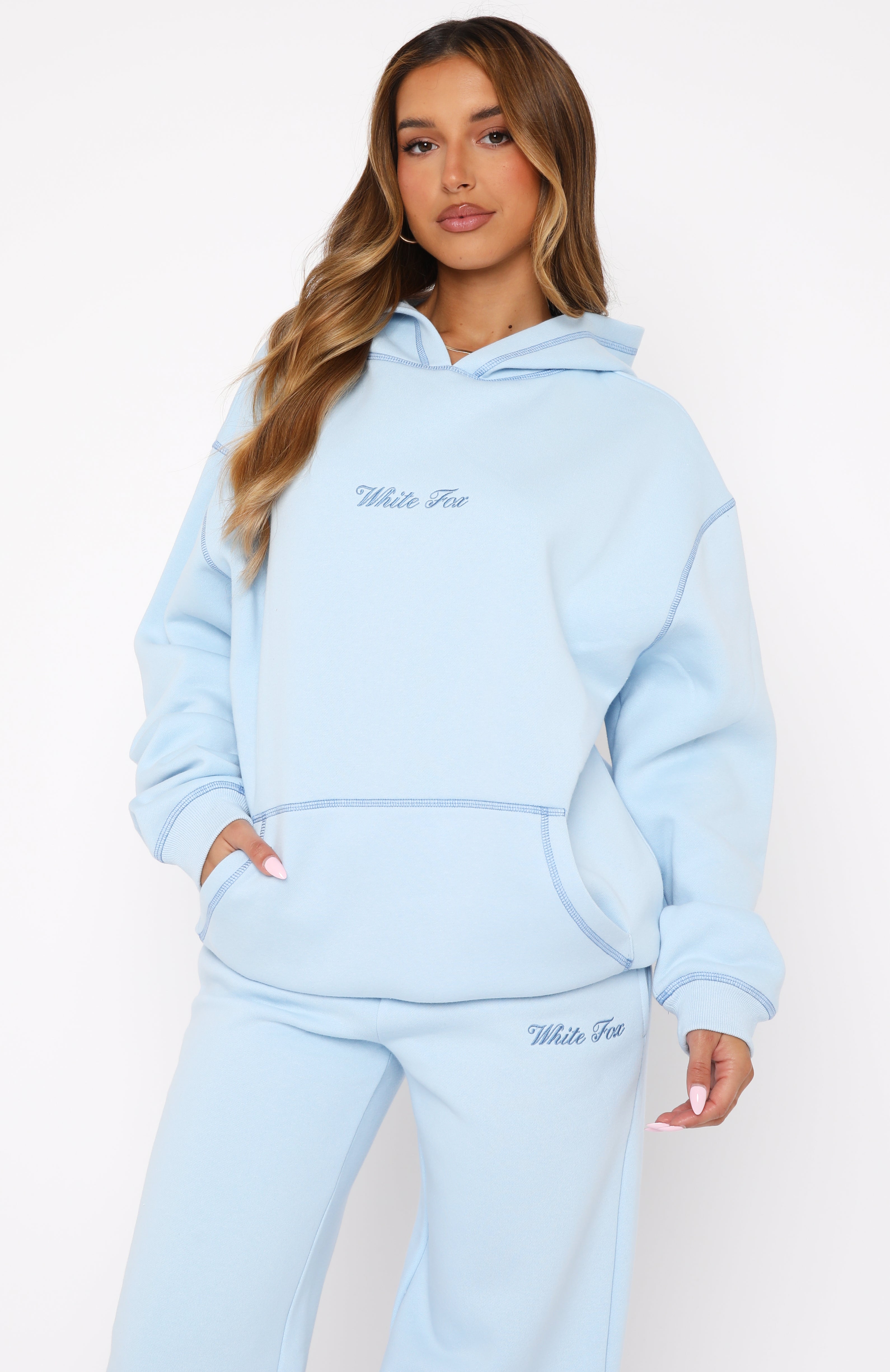 Premium Oversized Hoodie in Baby Blue | Ultimate Comfort