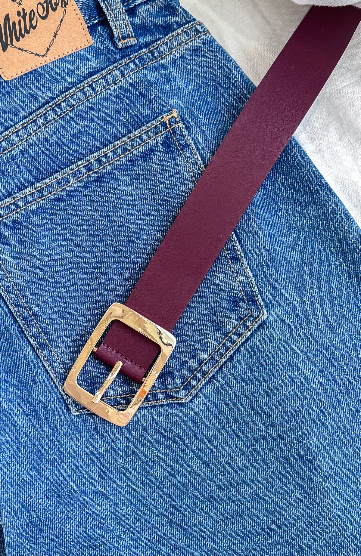 Premium Nights Like These Belt - Burgundy & Gold