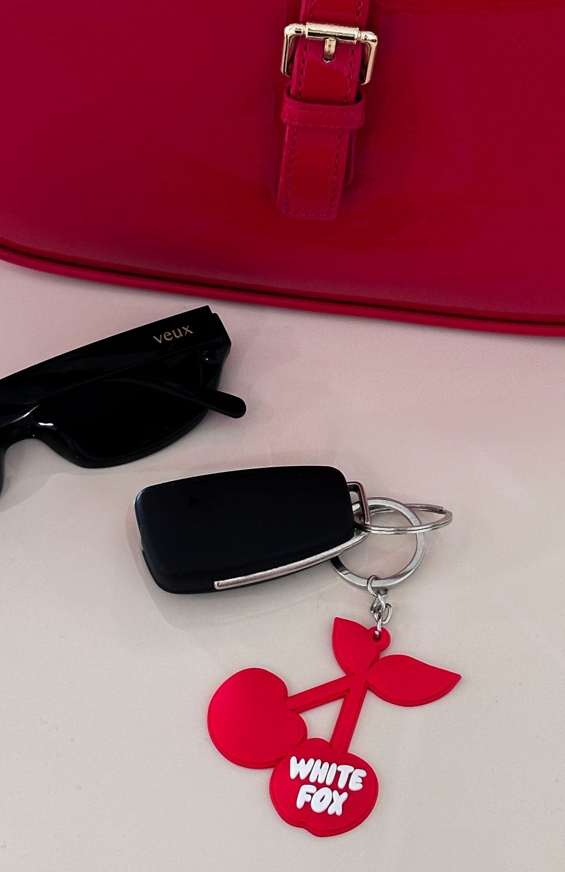 Premium Cherry On Top Keychain - Red