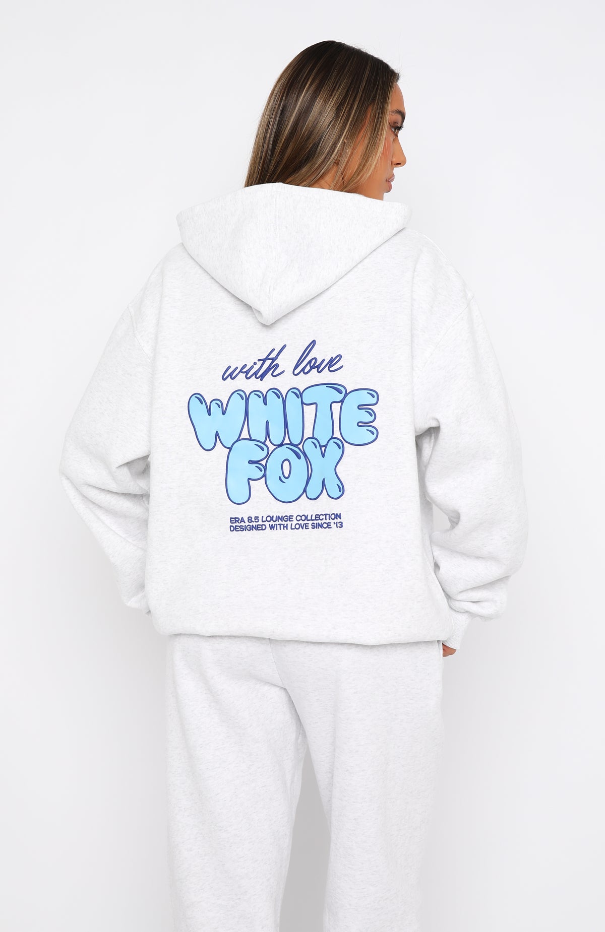 Ultimate Comfort With Love Always Oversized Hoodie - Grey Marle