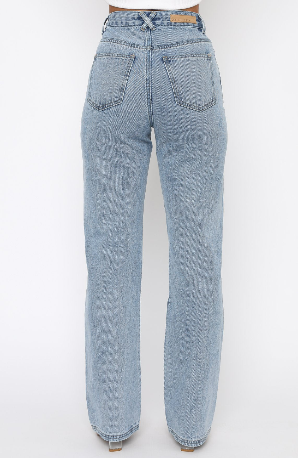 Premium High-Rise Straight Leg Jeans - Washed Blue | Ultimate Denim Upgrade